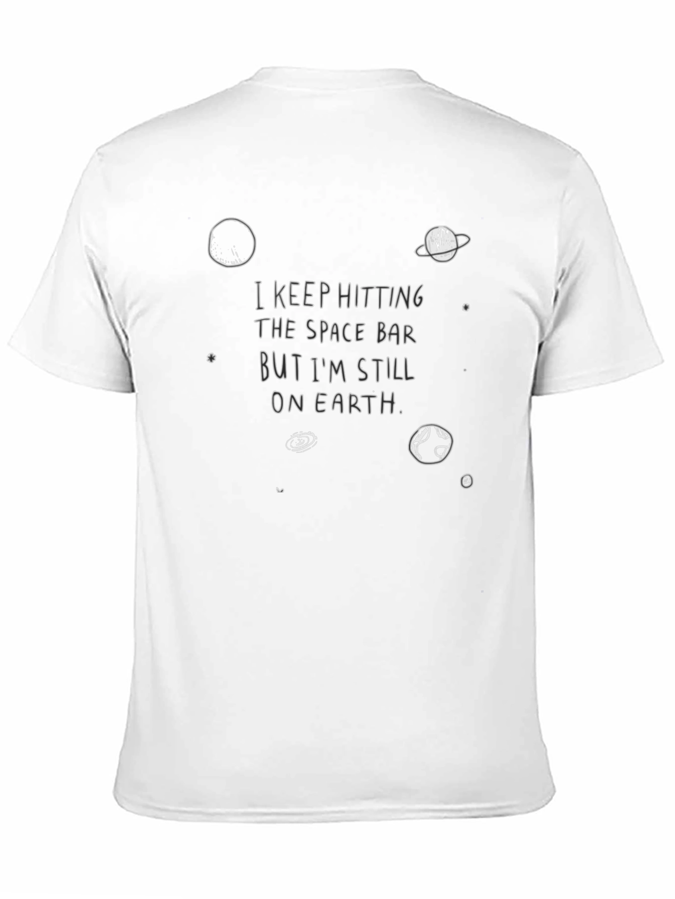 Space Bar Earth T-Shirt - Funny Graphic Tee
