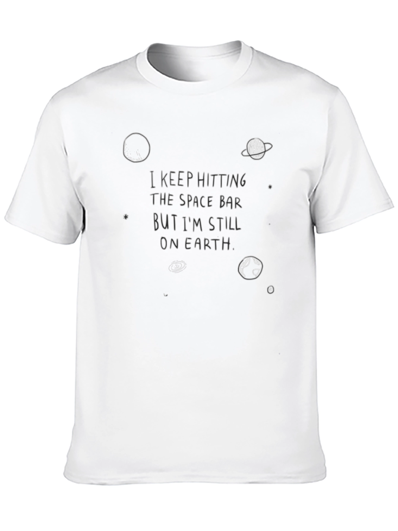 Space Bar Earth T-Shirt - Funny Graphic Tee