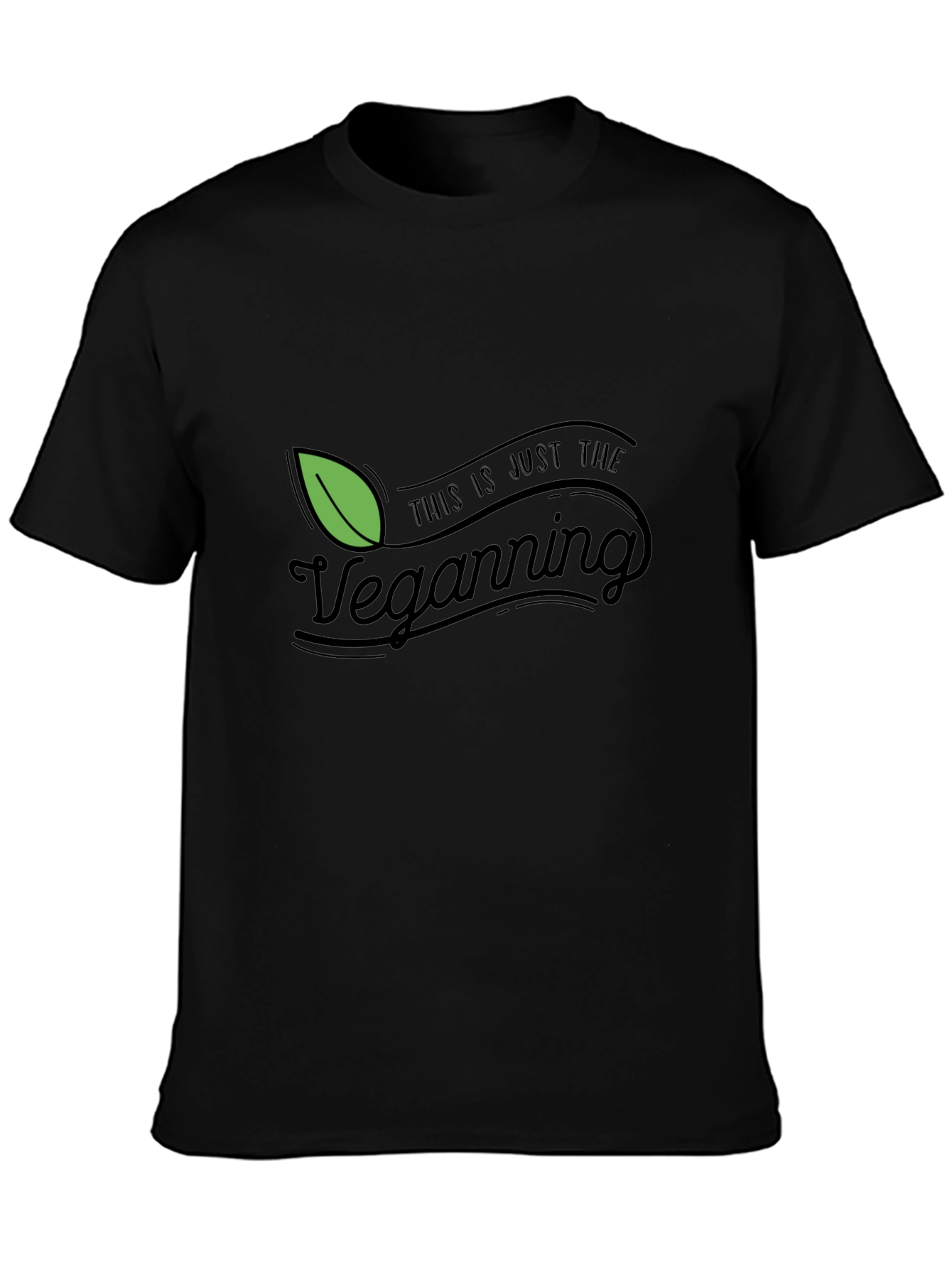 Vegan Black Graphic Tee - The Veganning
