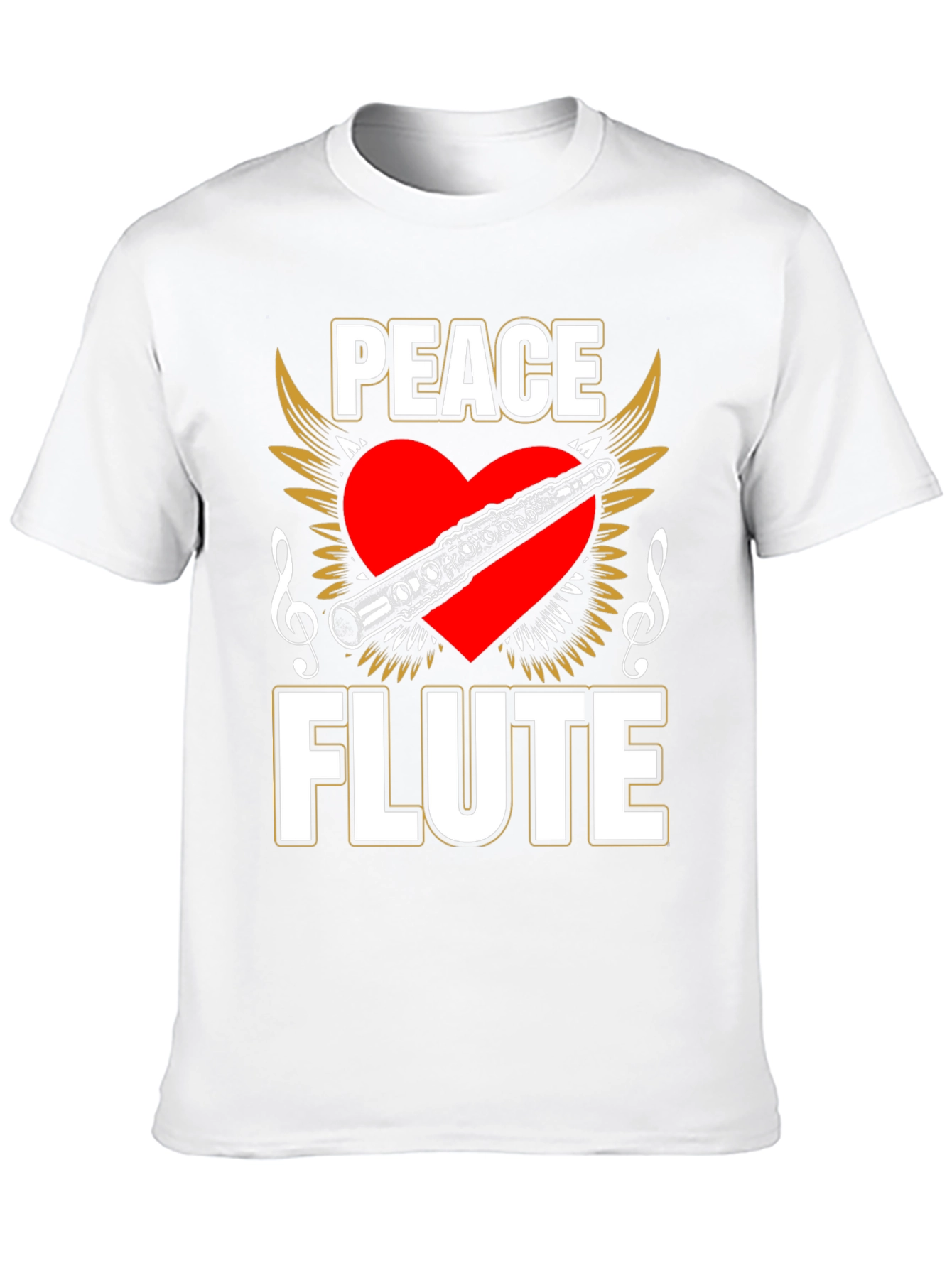 Peace Flute T-Shirt - Musician Gift Tee