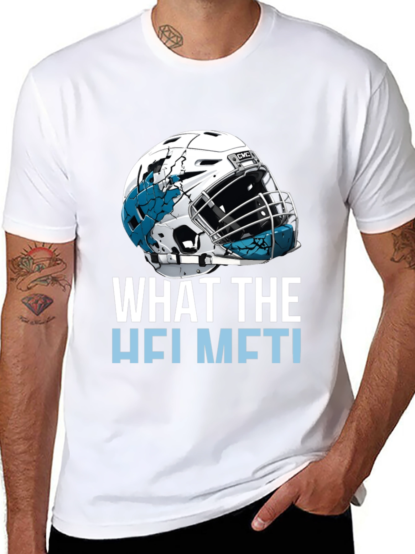 What the Helmet T-Shirt - Sports Fan Tee