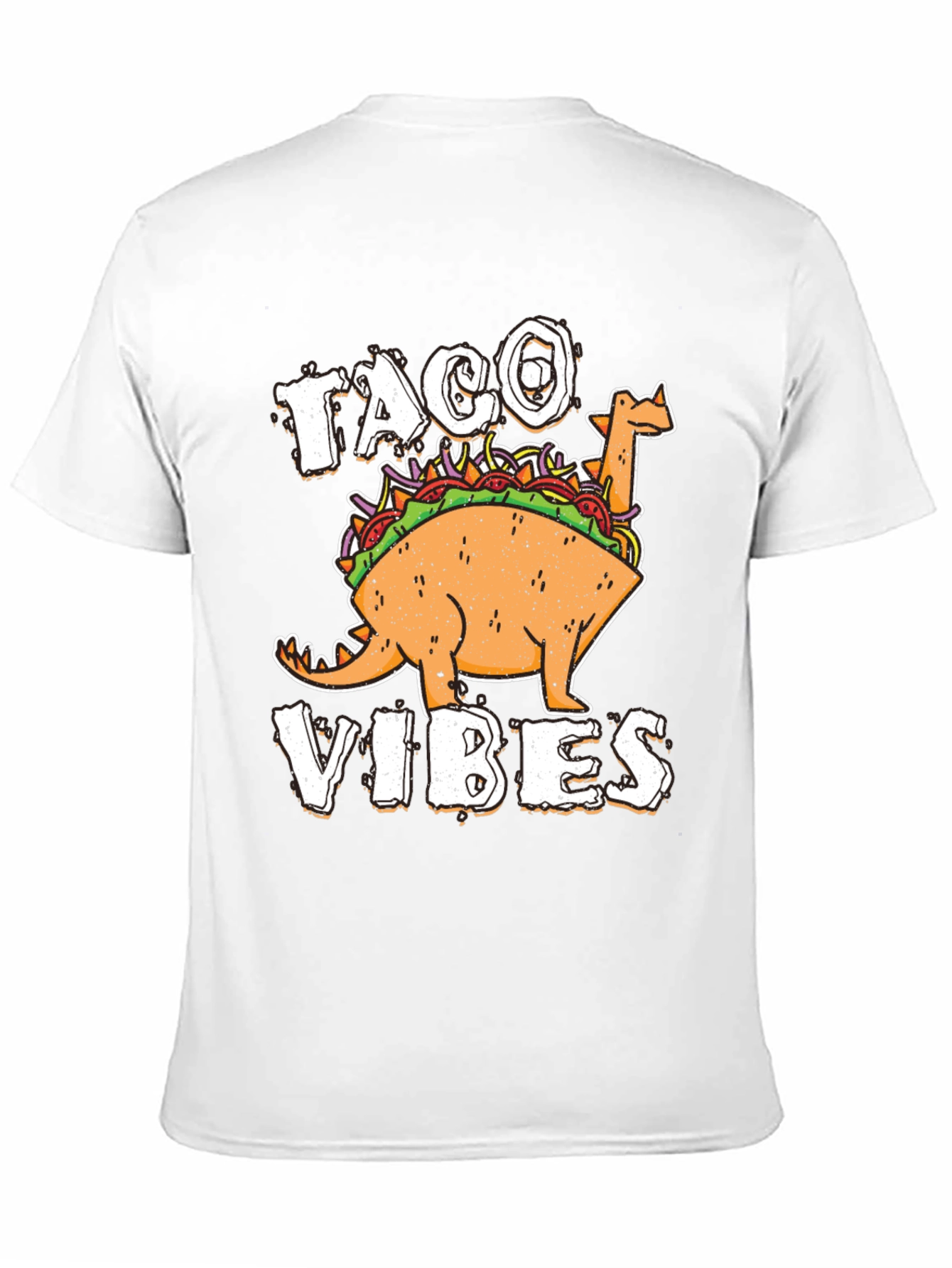 Taco Vibes Funny Dinosaur T-Shirt