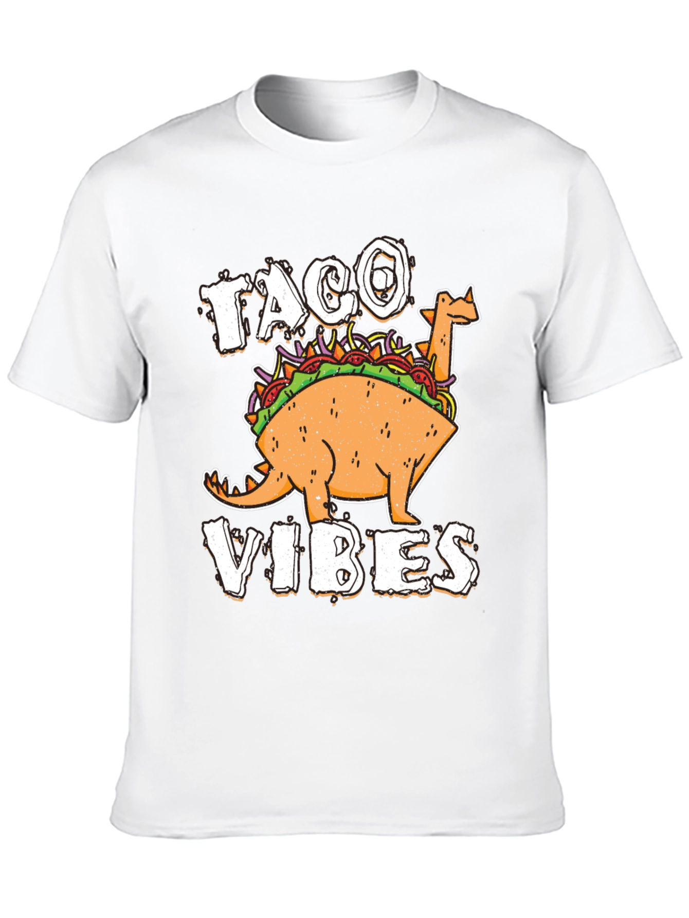 Taco Vibes Funny Dinosaur T-Shirt