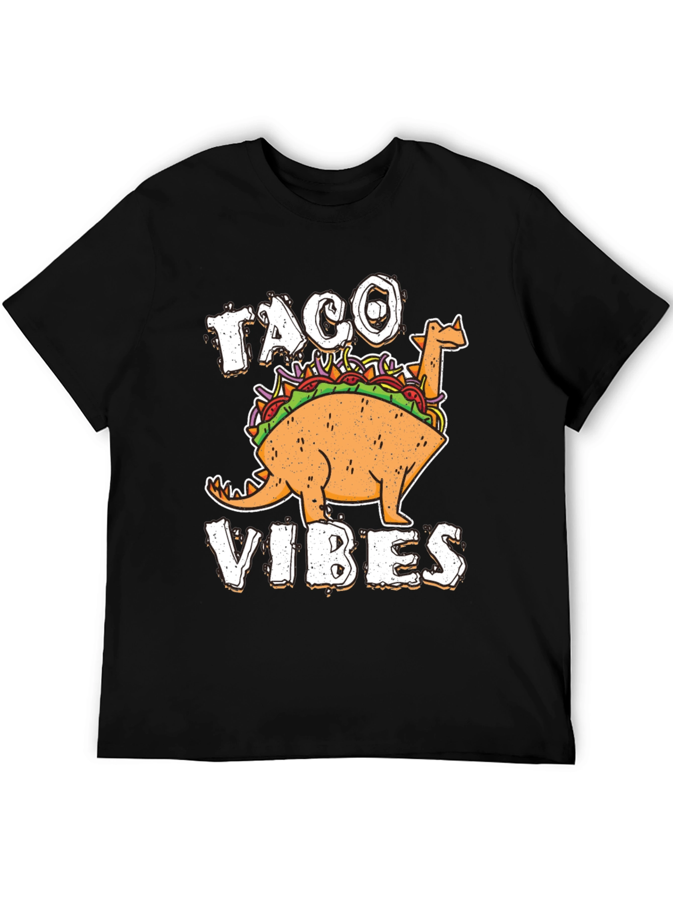 Taco Vibes Funny Dinosaur T-Shirt