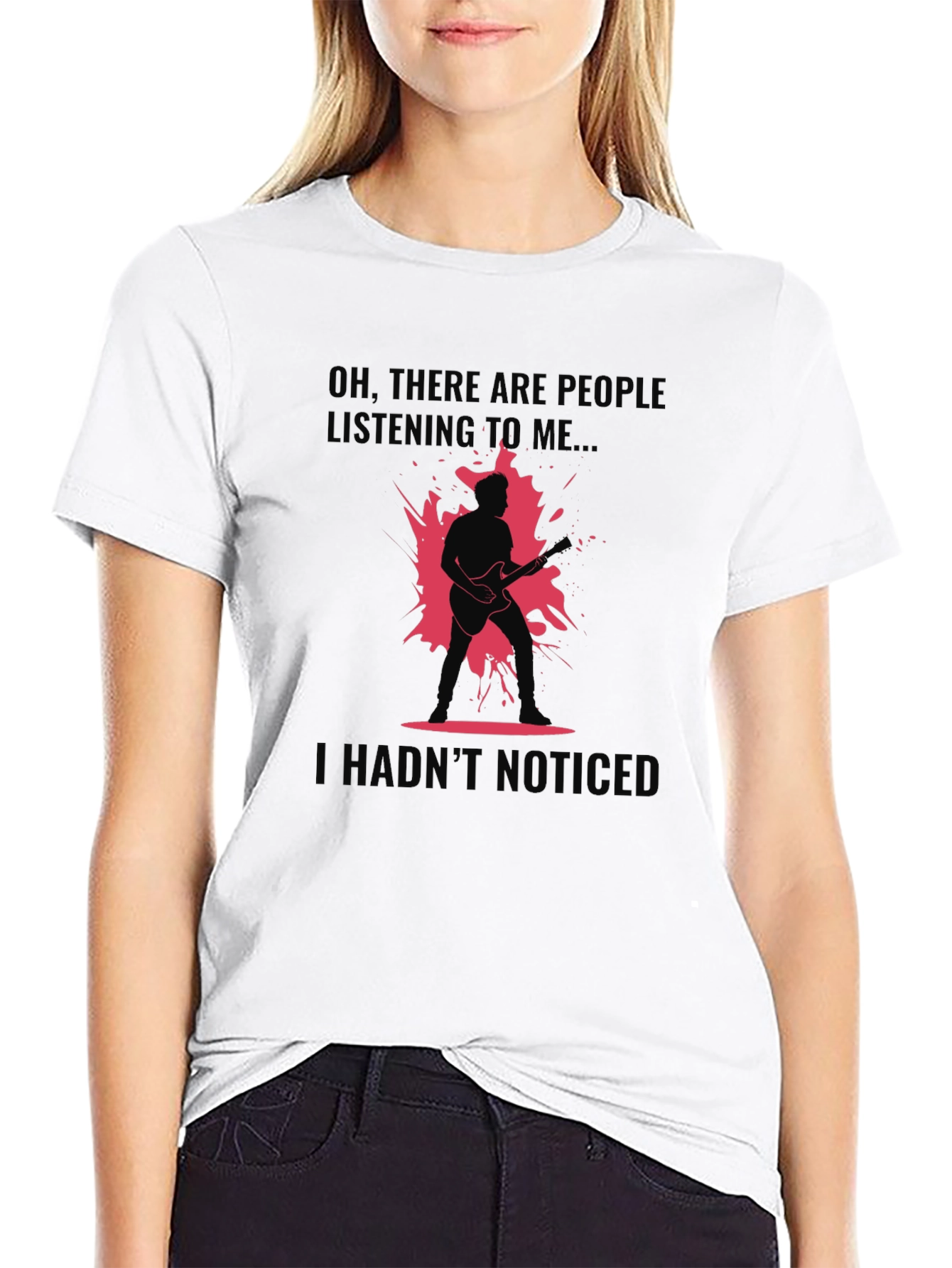 Rock Music T-Shirt - Guitar Player Design