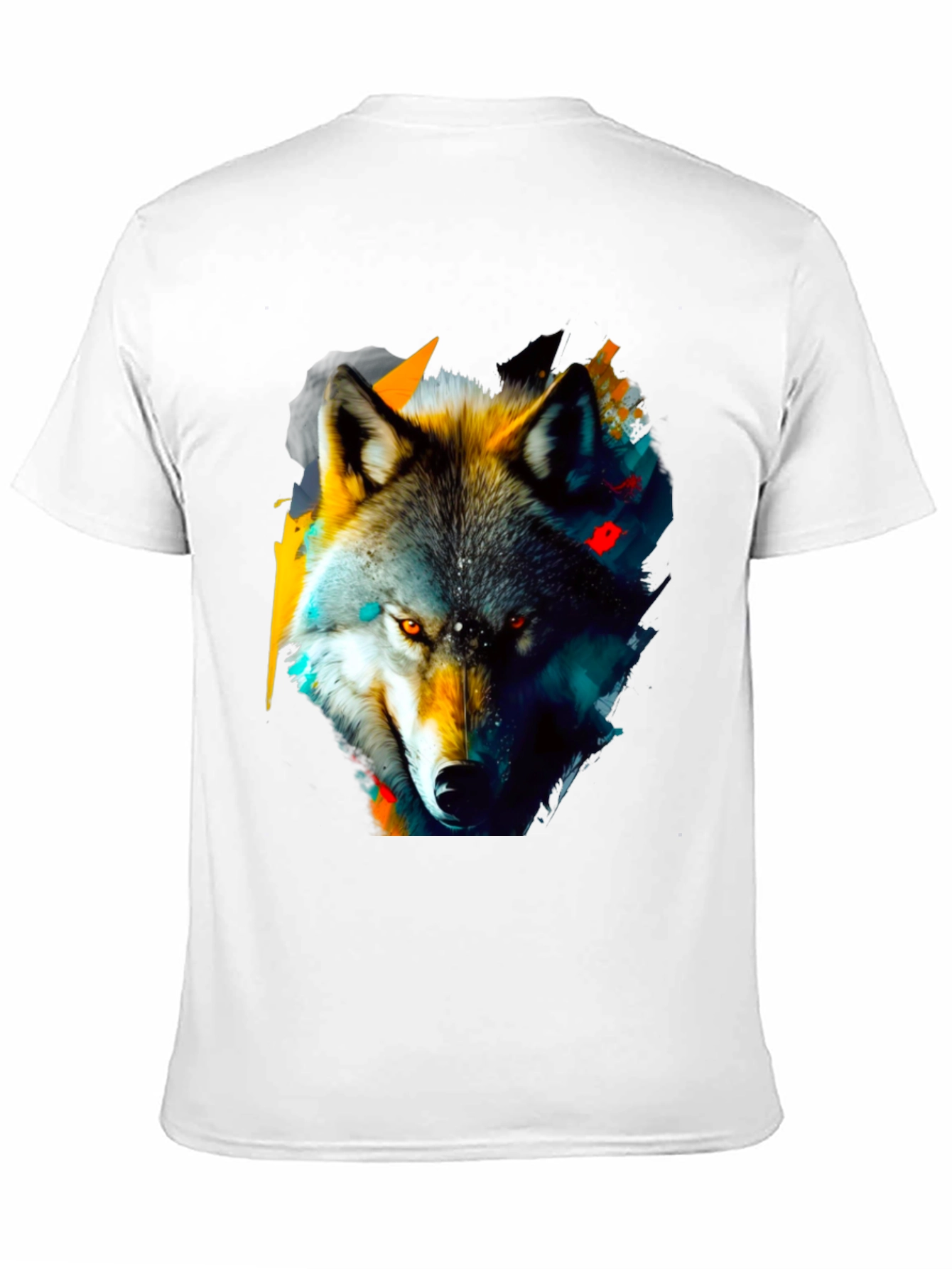 Wolf Graphic Print T-Shirt - Stylish Animal Design