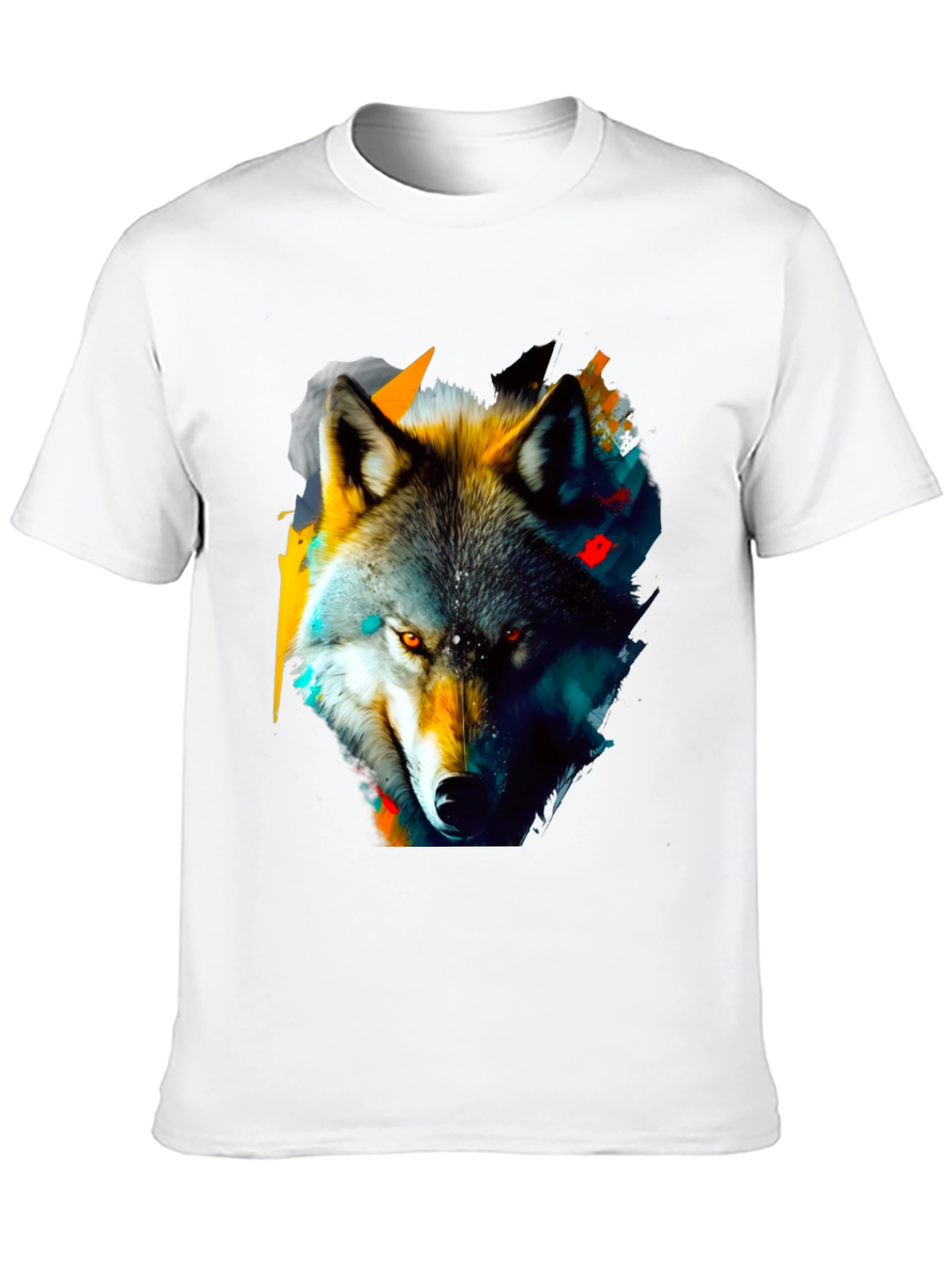 Wolf Graphic Print T-Shirt - Stylish Animal Design