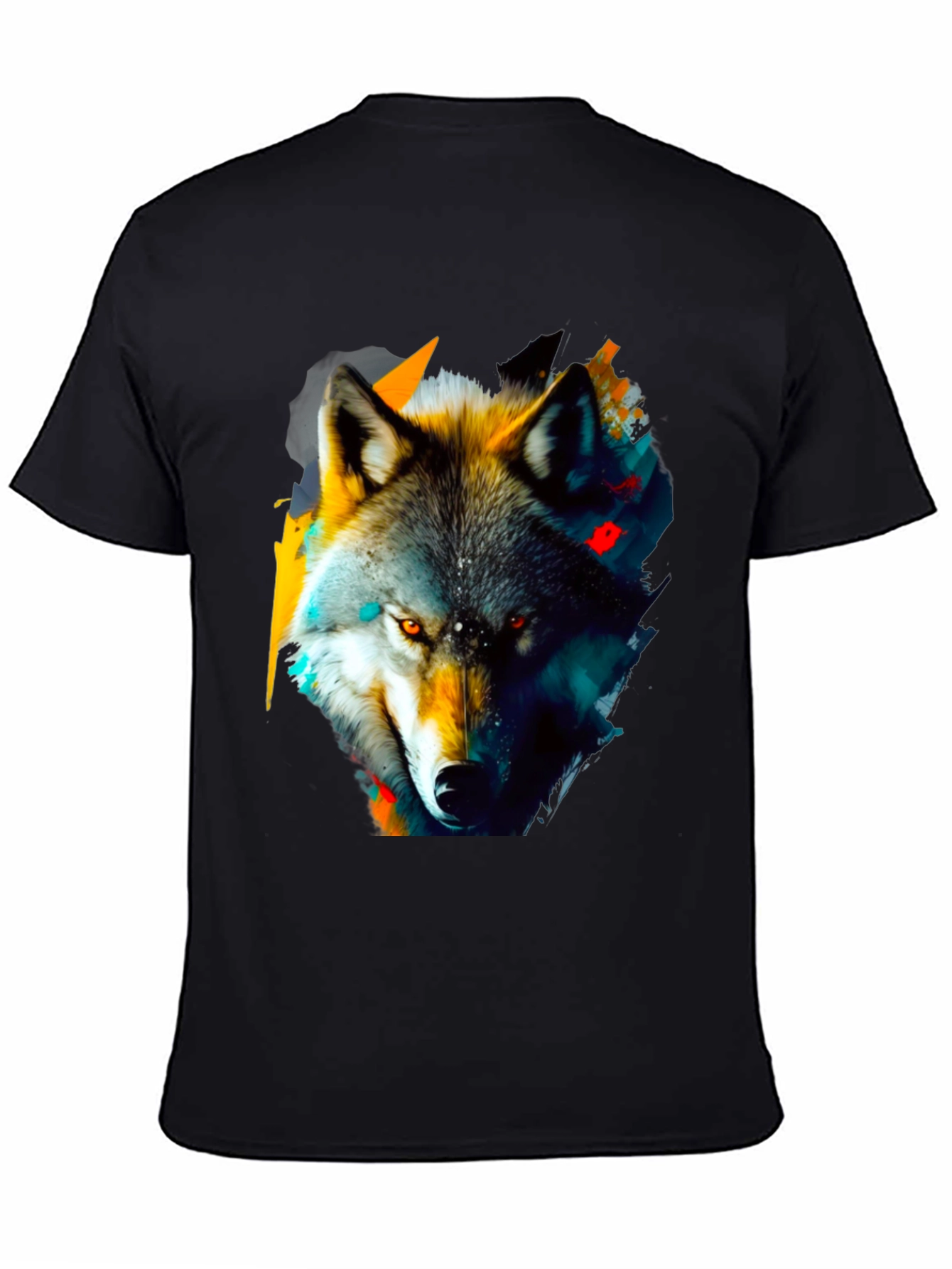 Wolf Graphic Print T-Shirt - Stylish Animal Design