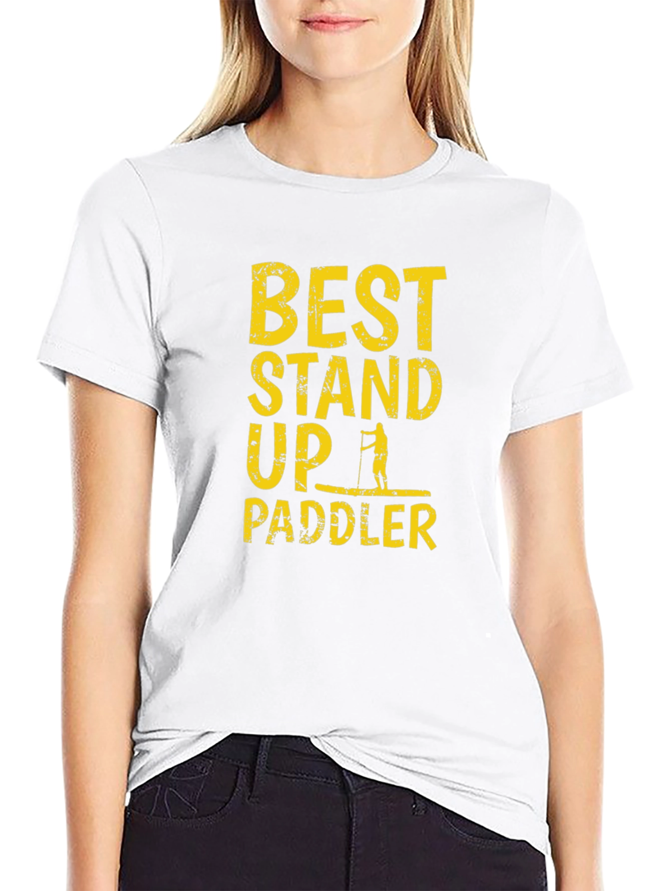 Best Stand Up Paddler T-Shirt - Black Graphic Tee