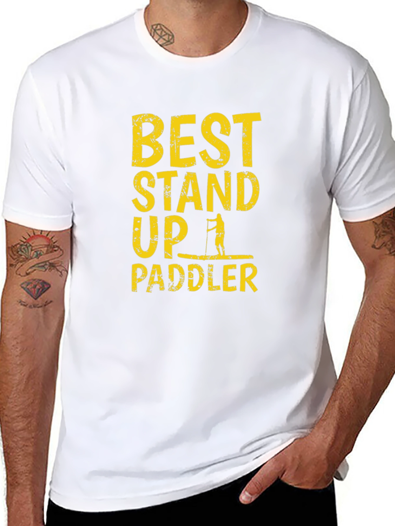 Best Stand Up Paddler T-Shirt - Black Graphic Tee