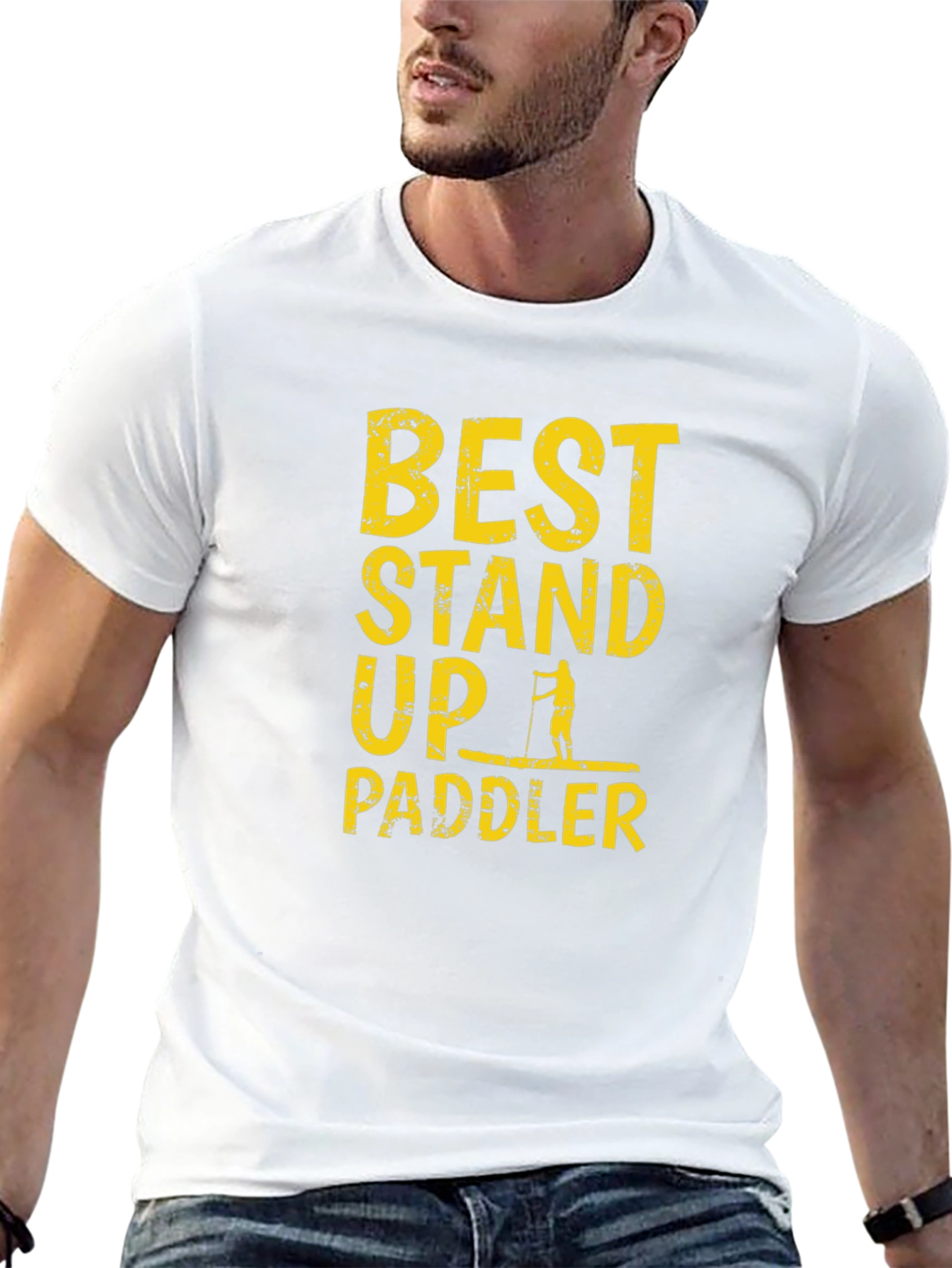 Best Stand Up Paddler T-Shirt - Black Graphic Tee