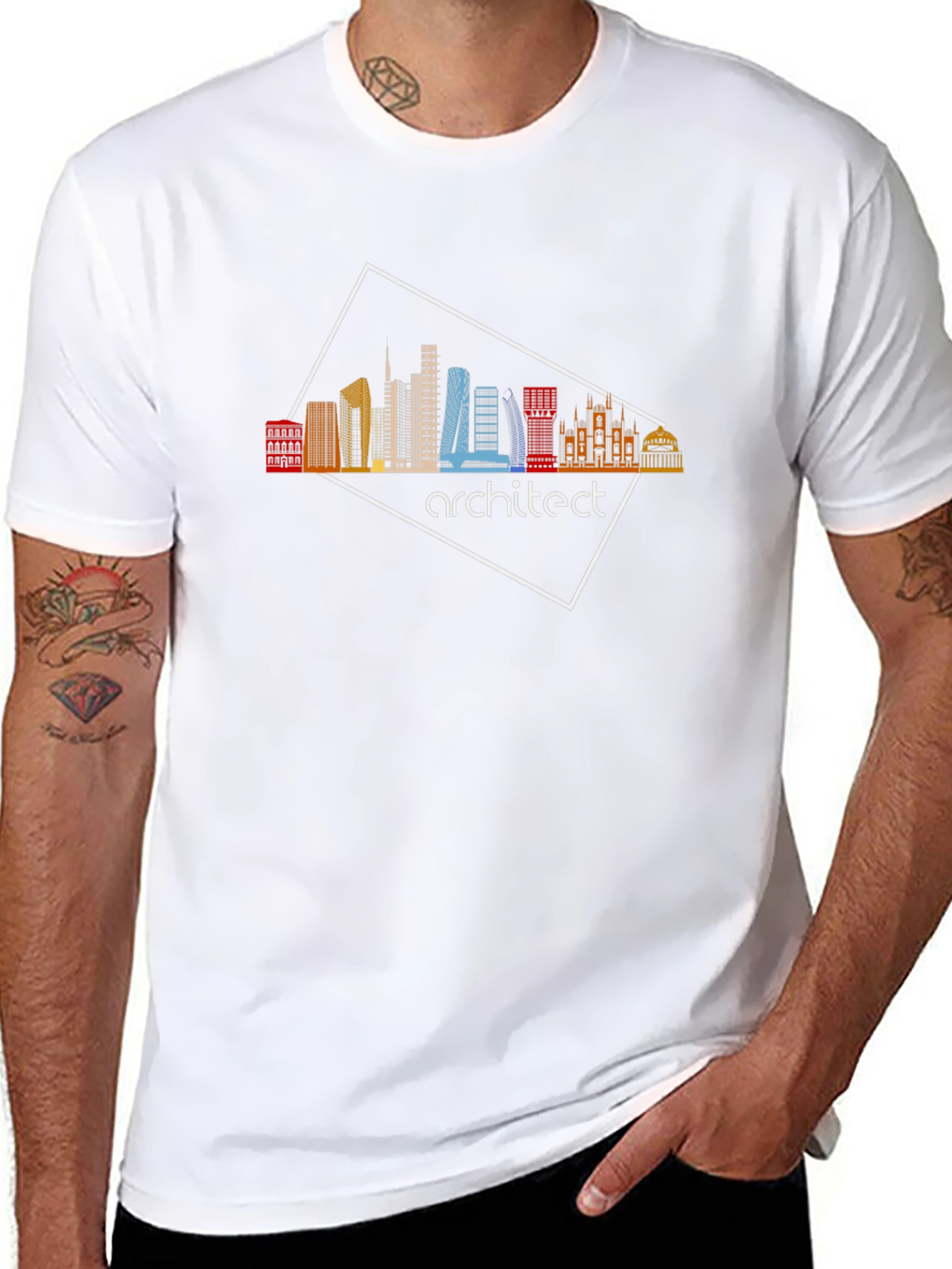 Architect Cityscape Graphic Tee