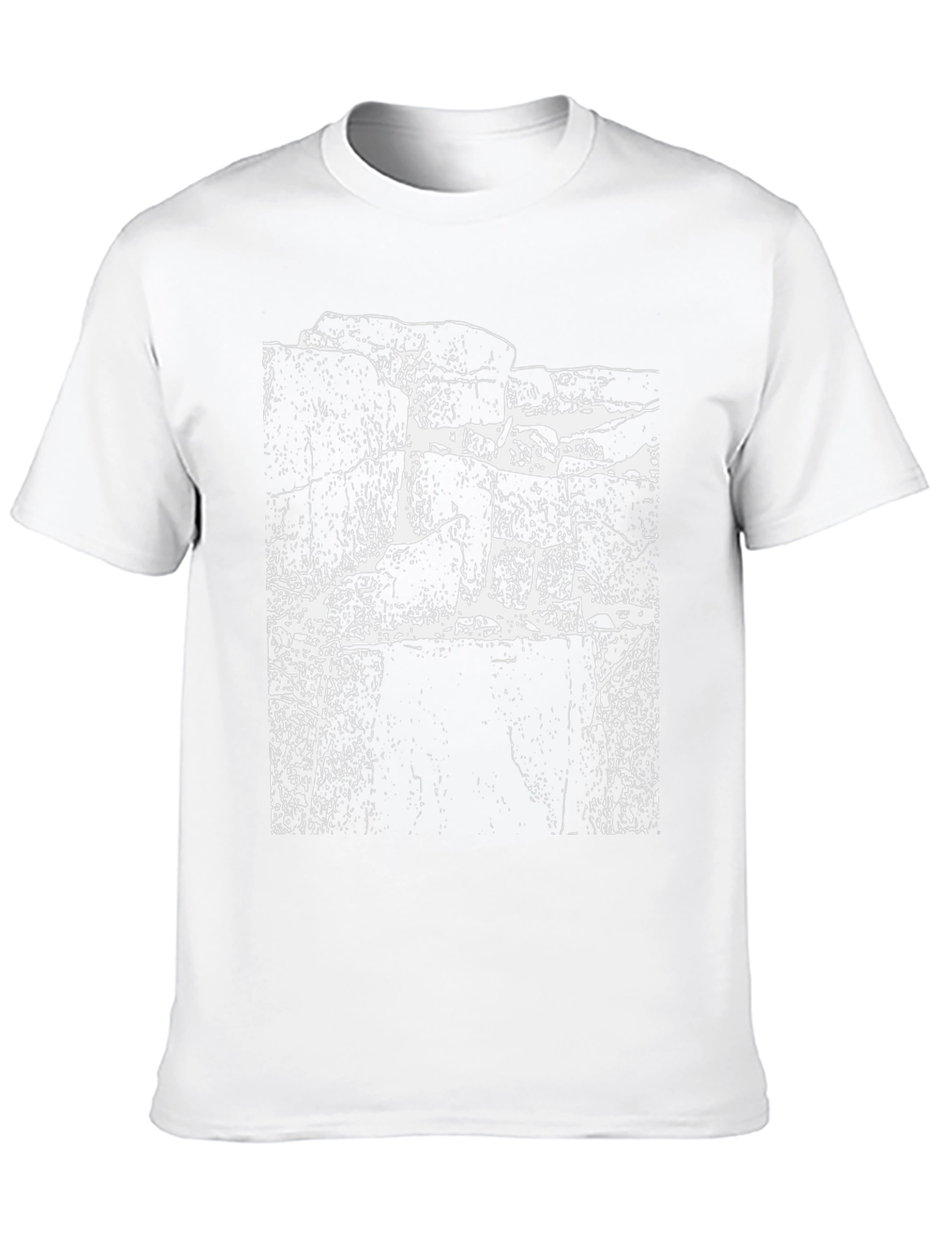 Grunge Rock Face Graphic Black T-Shirt