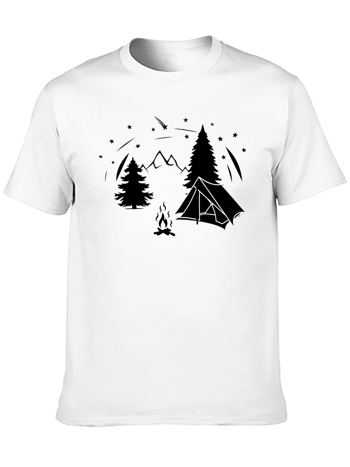 Camping Scene T-Shirt - Nature Adventure Tee