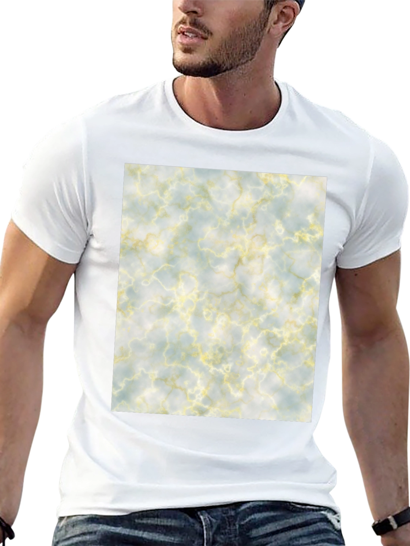 Marble Pattern Tee - Soft & Stylish