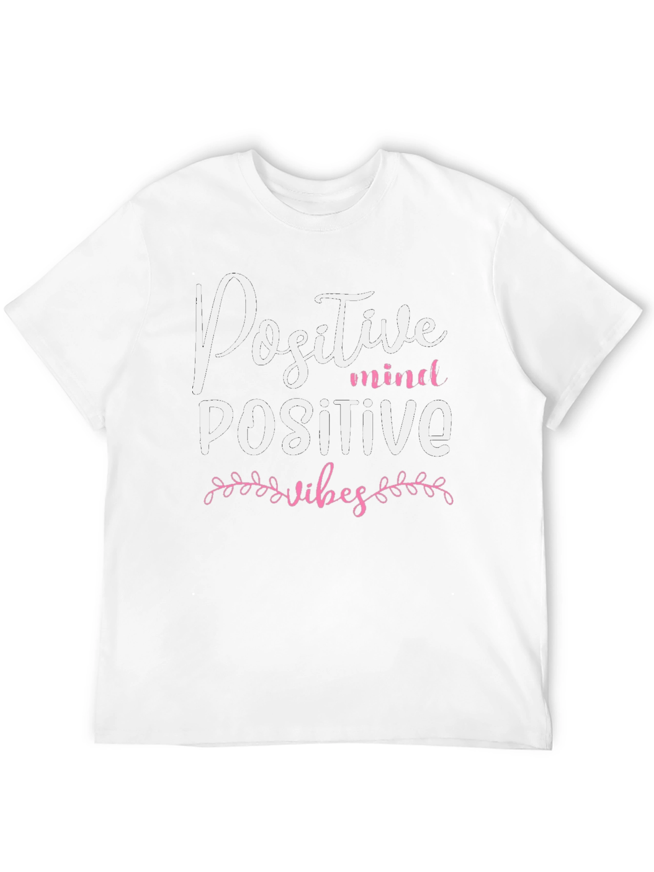 Positive Mind Positive Vibes Black T-Shirt