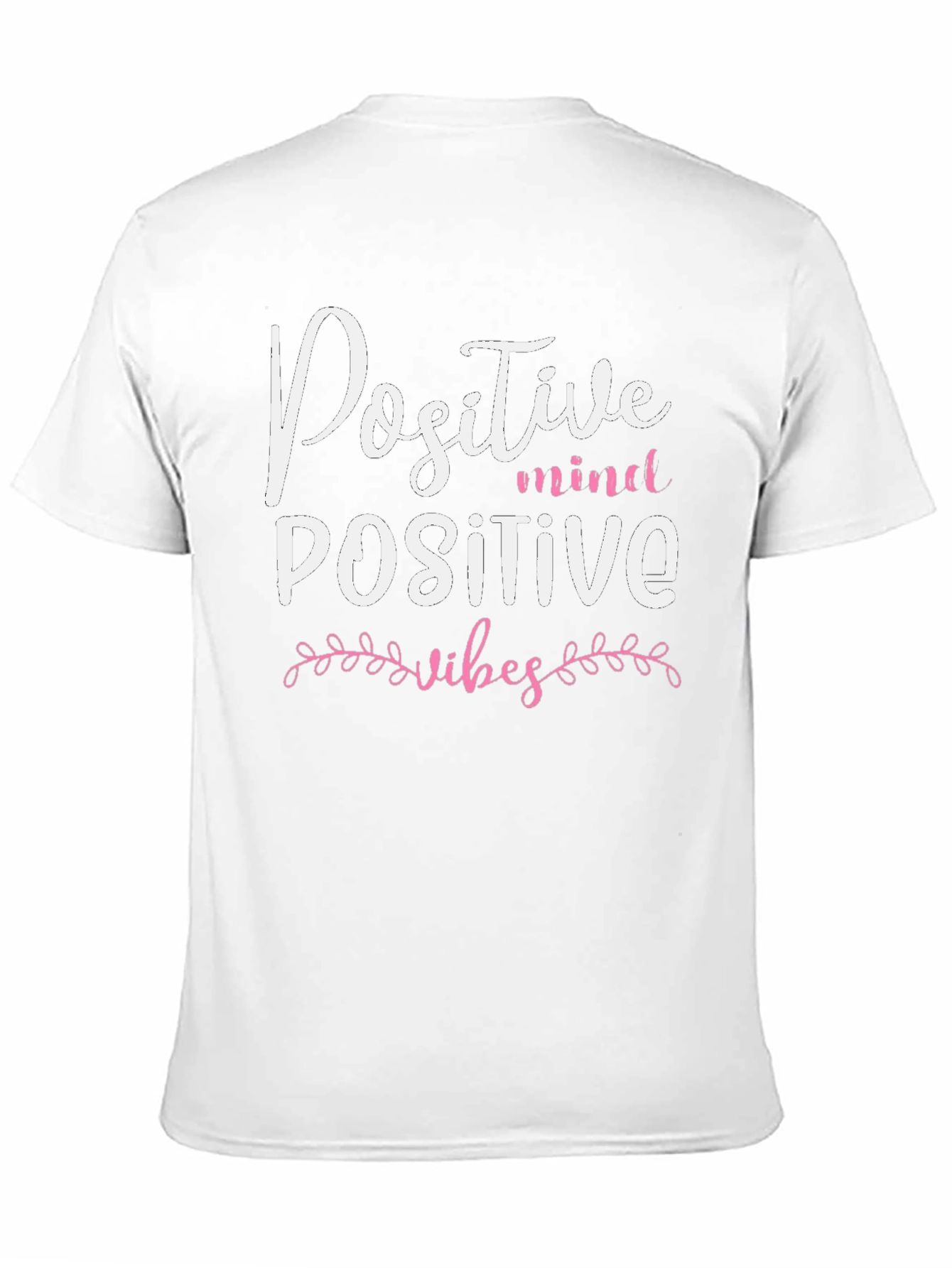 Positive Mind Positive Vibes Black T-Shirt