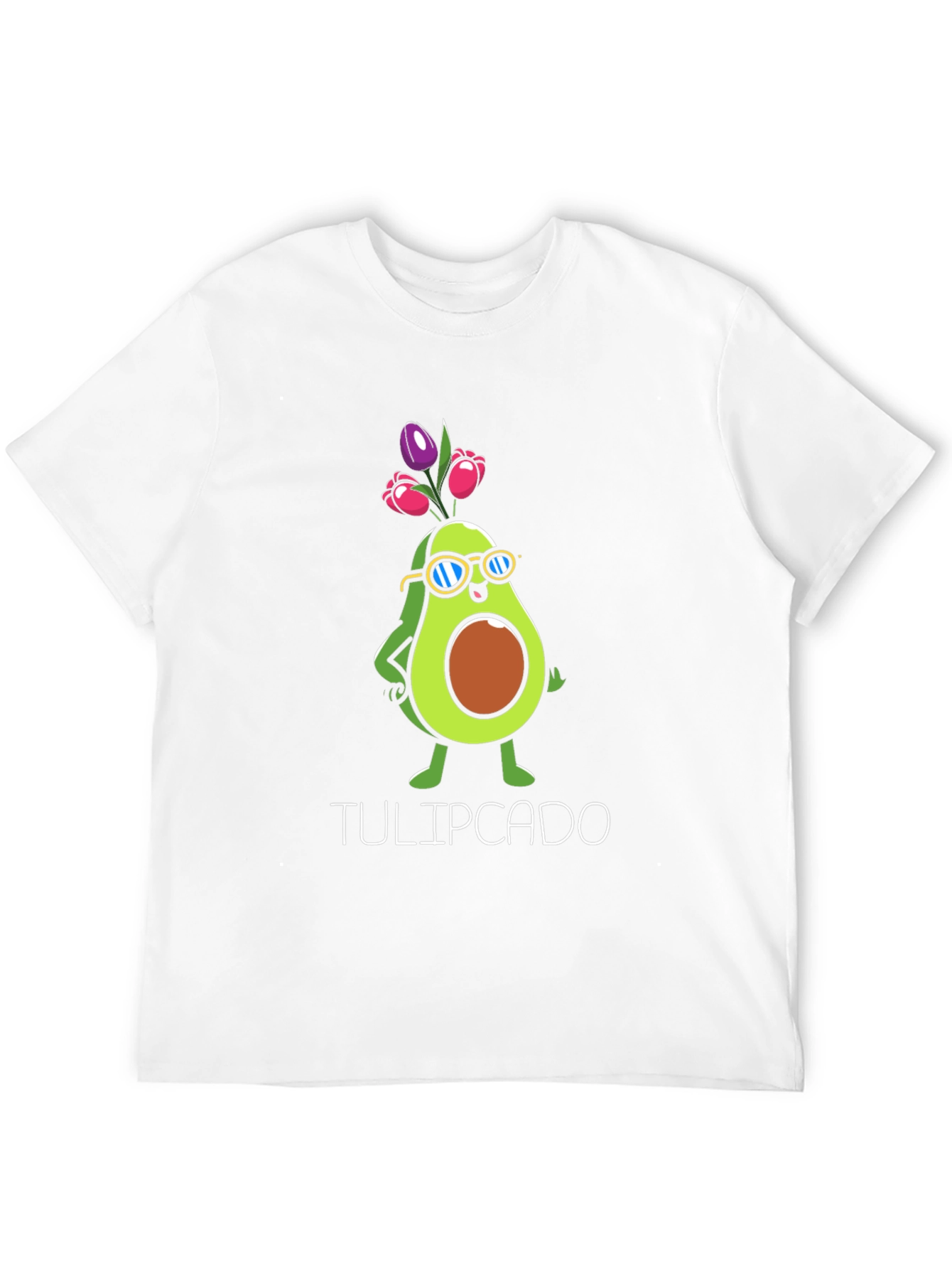 Tulipcado Graphic T-Shirt - Avocado Tulip Funny Tee
