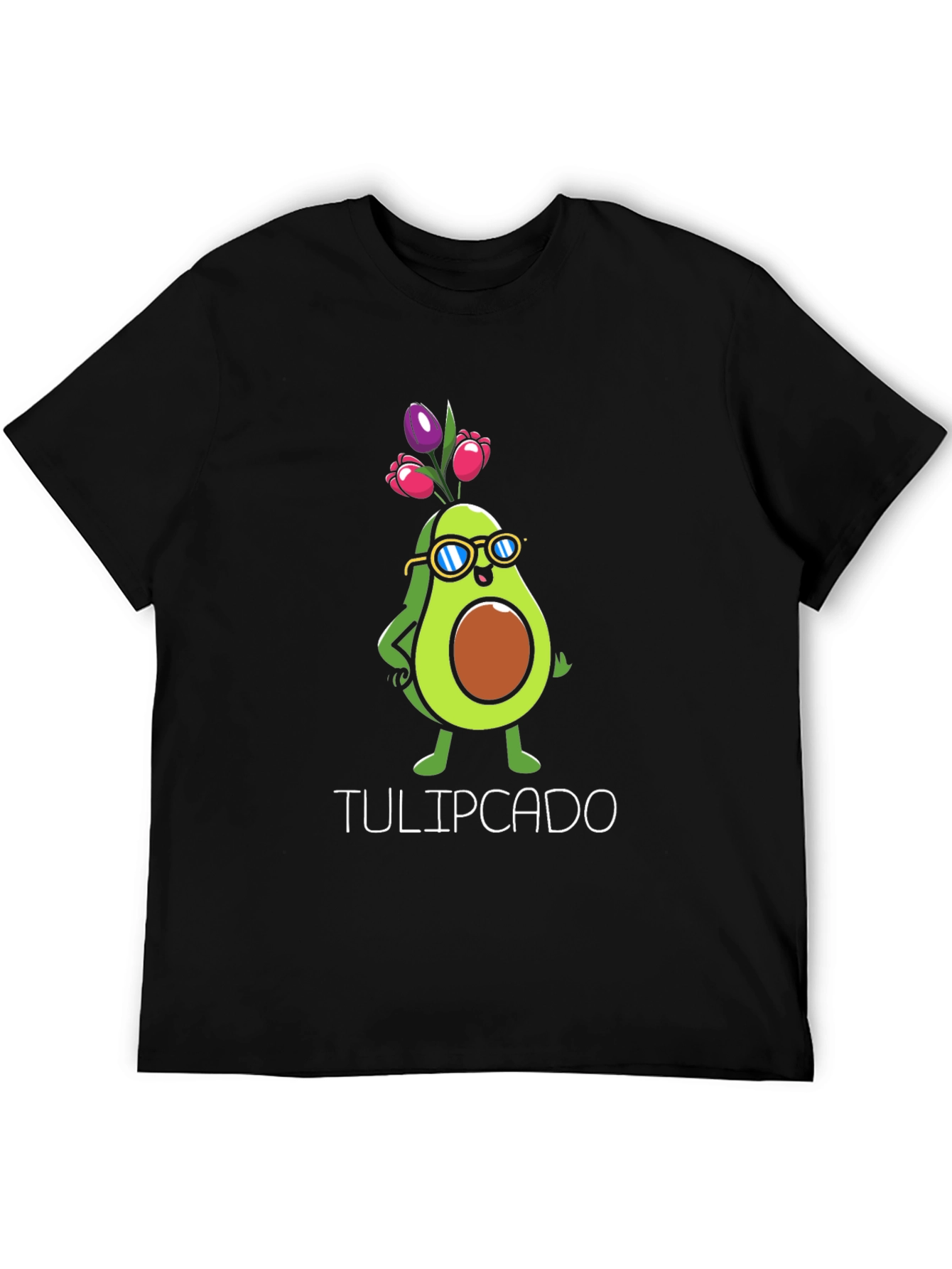Tulipcado Graphic T-Shirt - Avocado Tulip Funny Tee