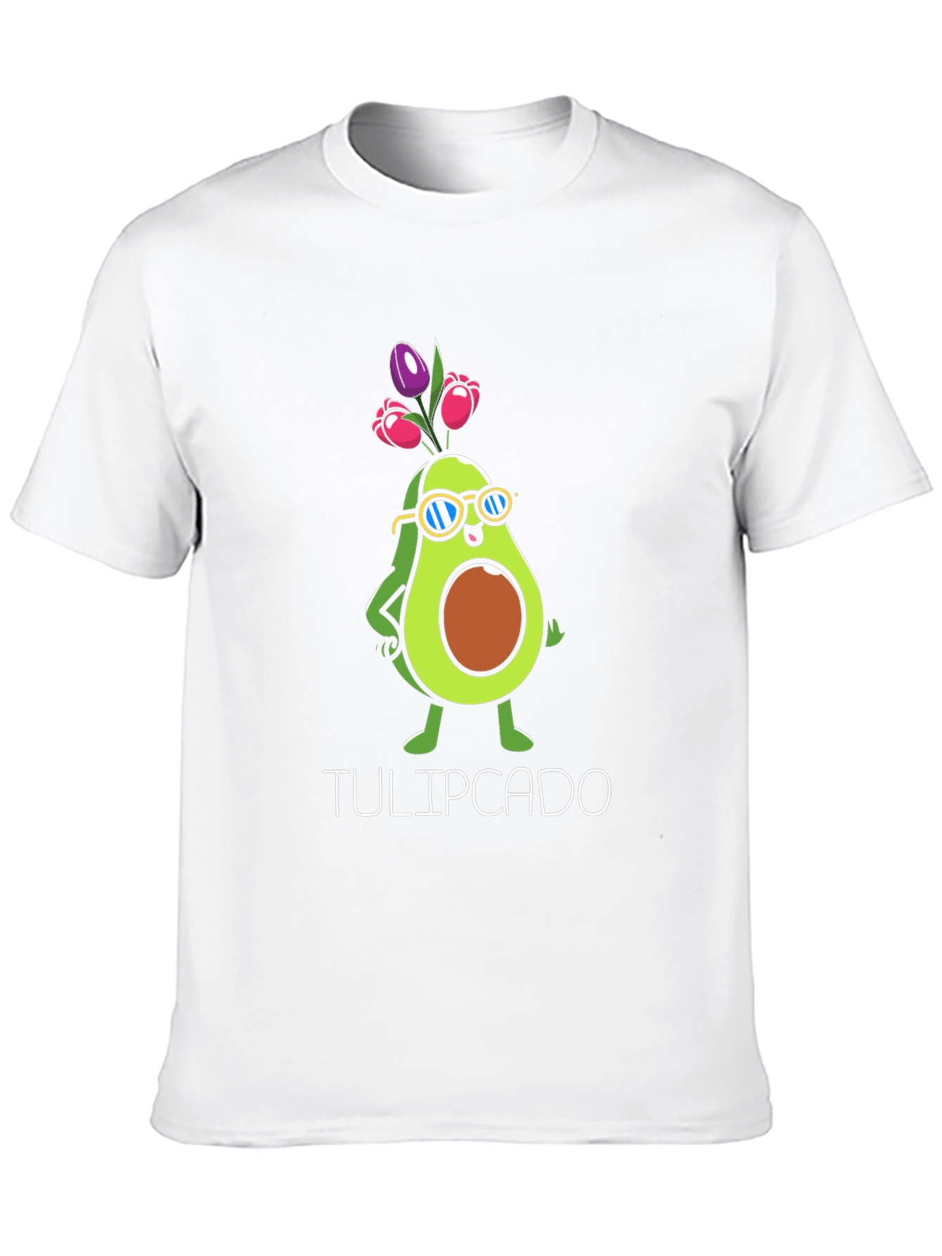 Tulipcado Graphic T-Shirt - Avocado Tulip Funny Tee