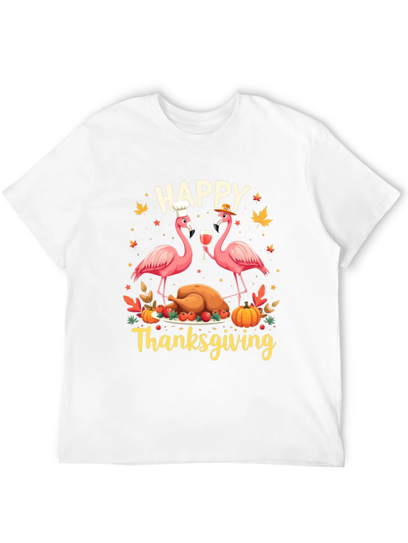 Happy Thanksgiving Flamingo T-Shirt