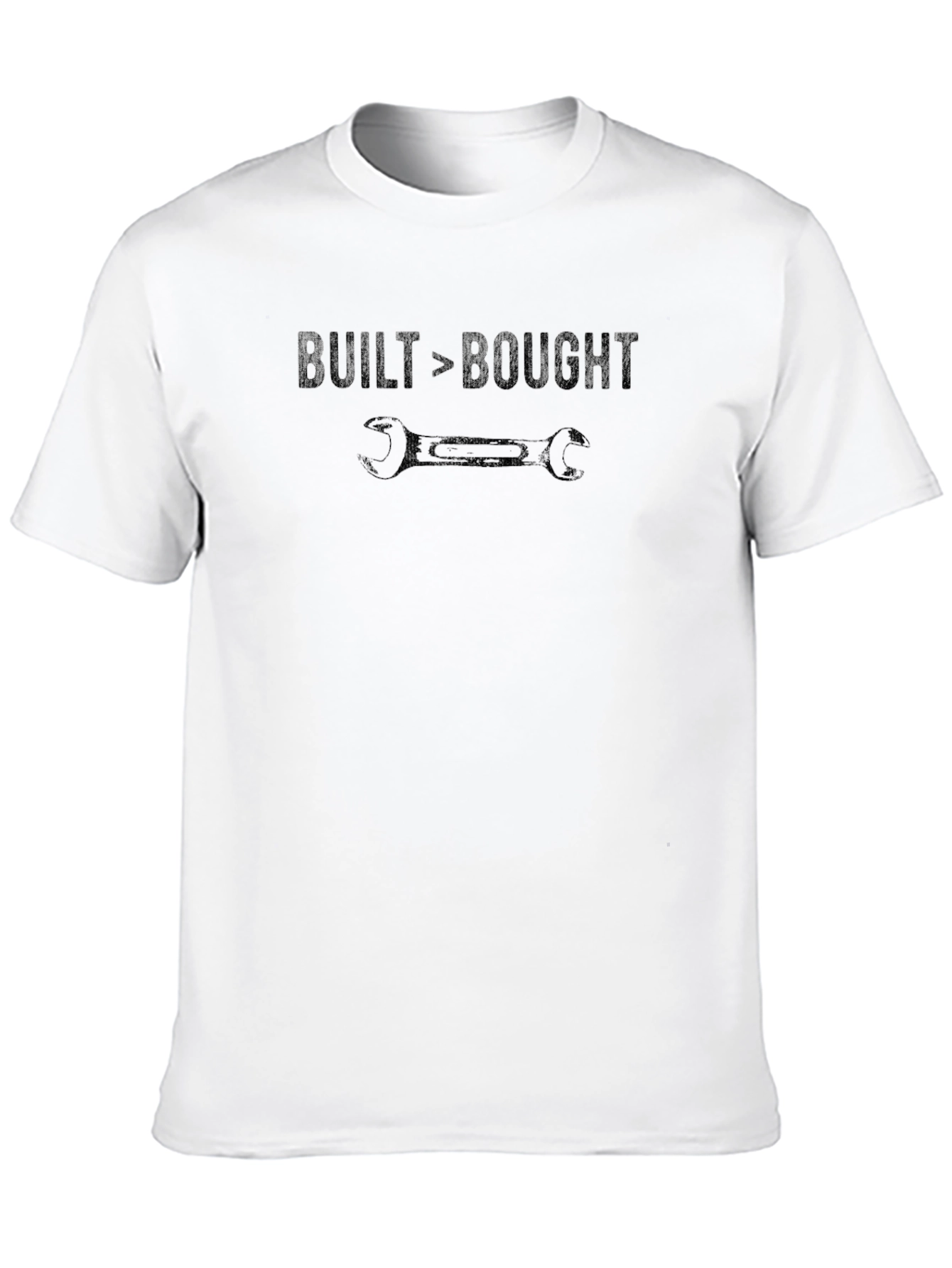 Built > Bought T-Shirt - Mechanic Car Enthusiast Tee