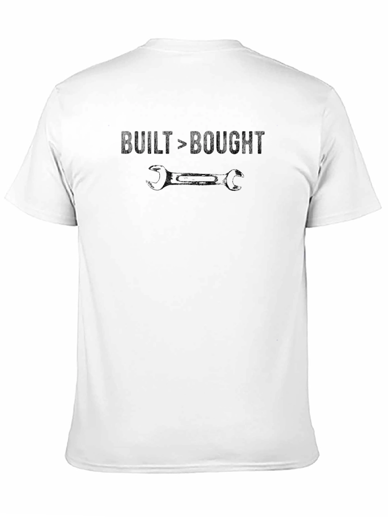 Built > Bought T-Shirt - Mechanic Car Enthusiast Tee