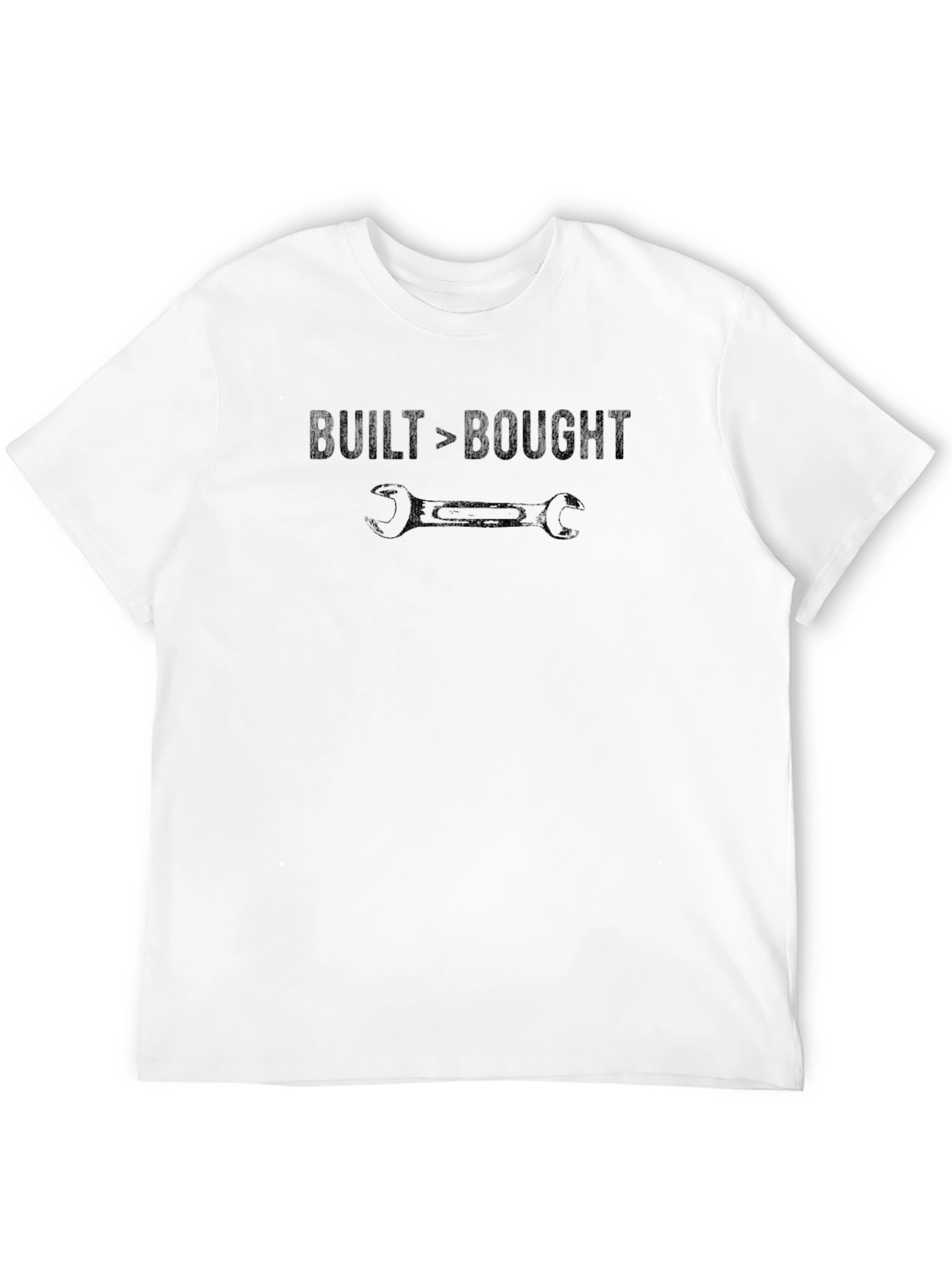 Built > Bought T-Shirt - Mechanic Car Enthusiast Tee