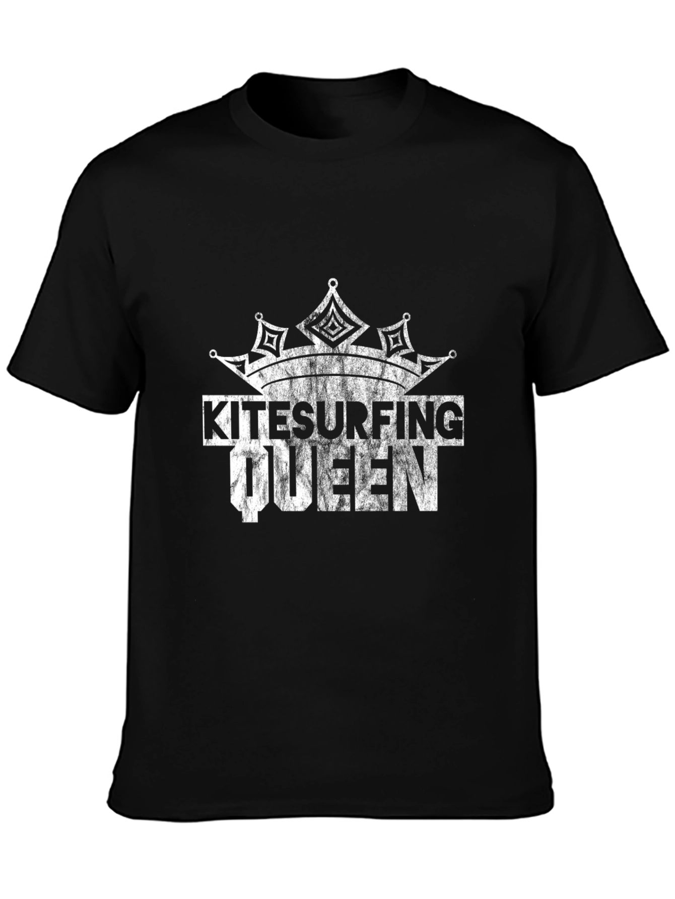 Kitesurfing Queen Black T-Shirt