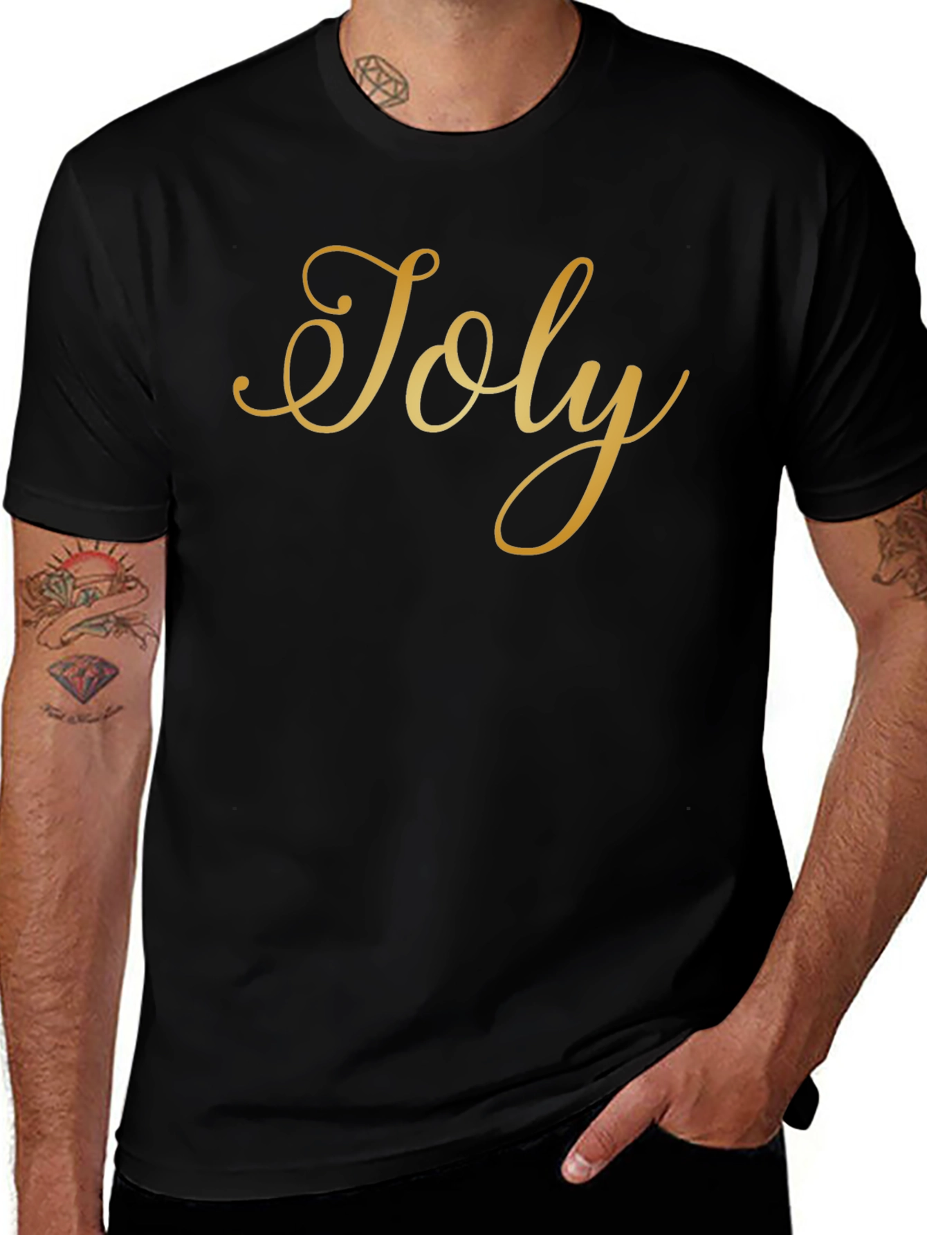 Toly Graphic Tee - Stylish Black T-Shirt