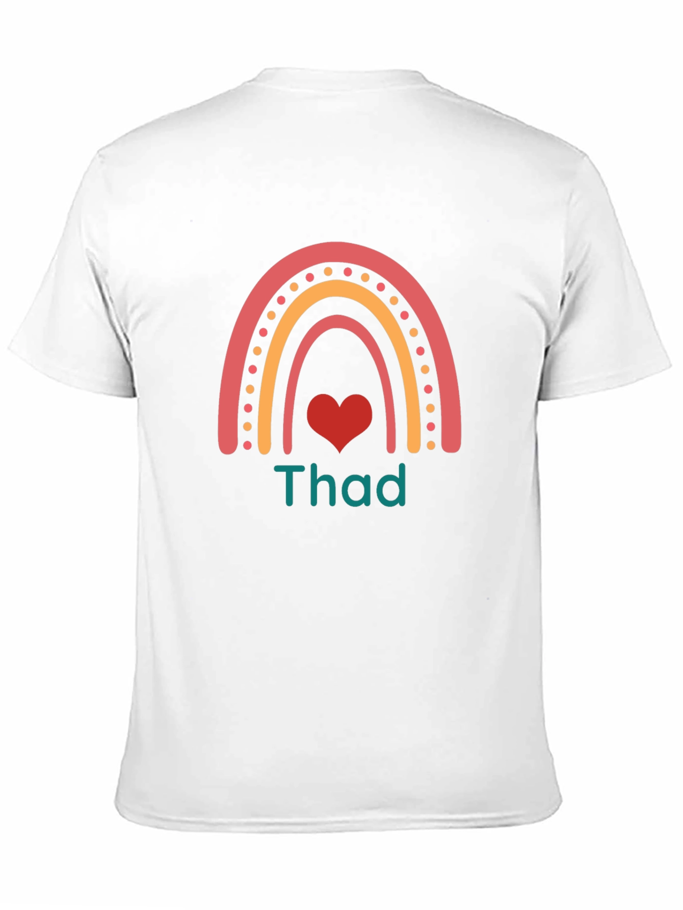 Rainbow Heart Thad T-Shirt