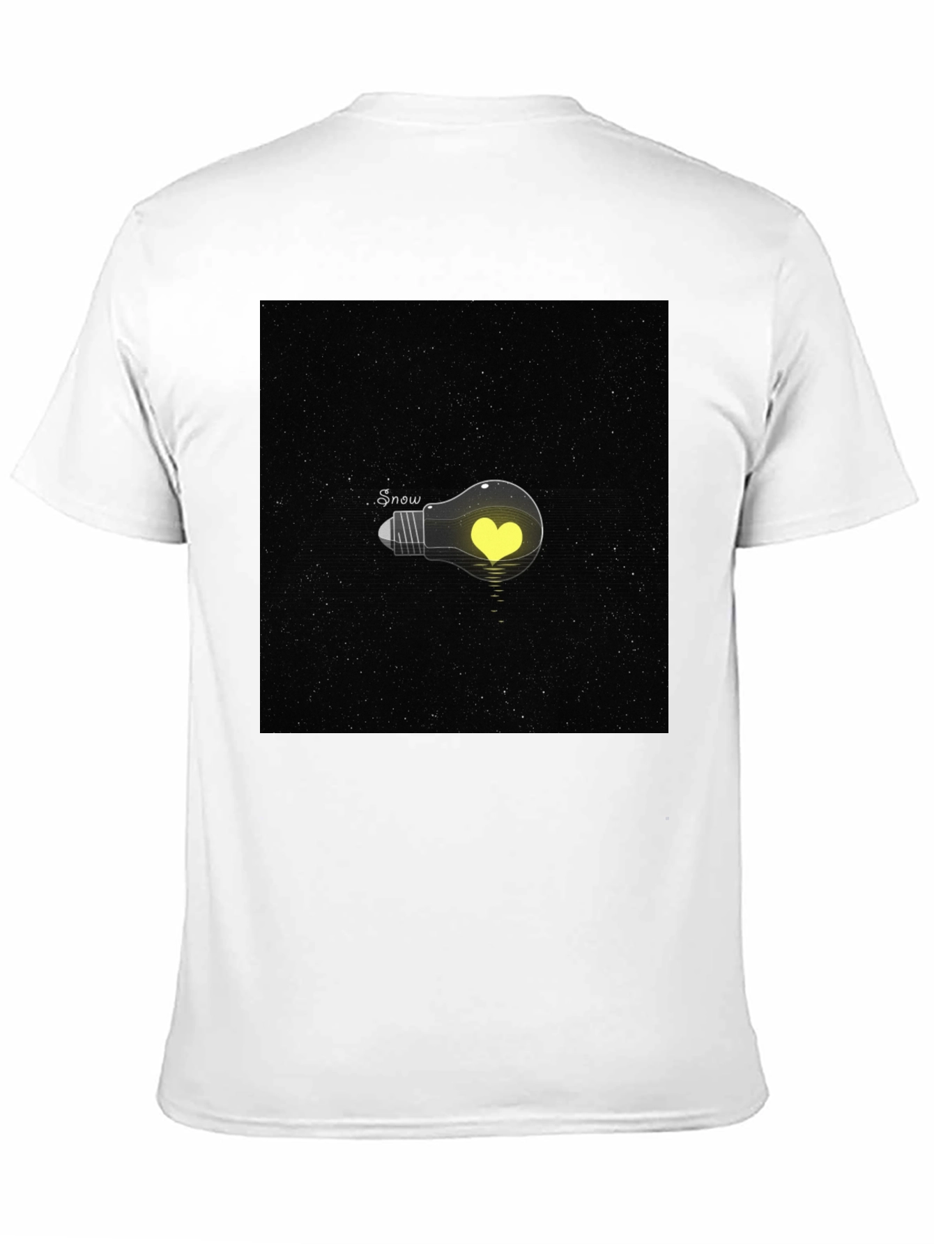 Heart Bulb Tee - Mens Black Graphic T-Shirt