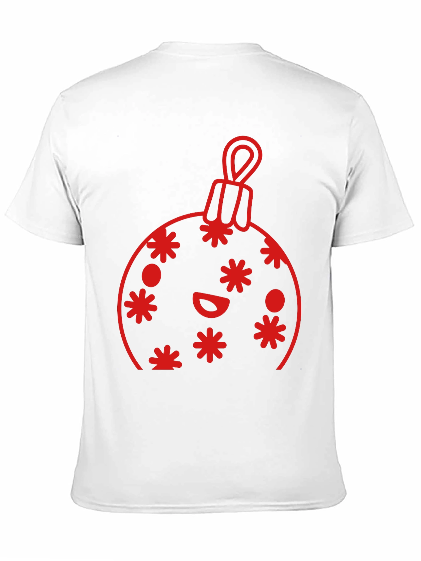 Festive Holiday Ornament Graphic Tee - Black