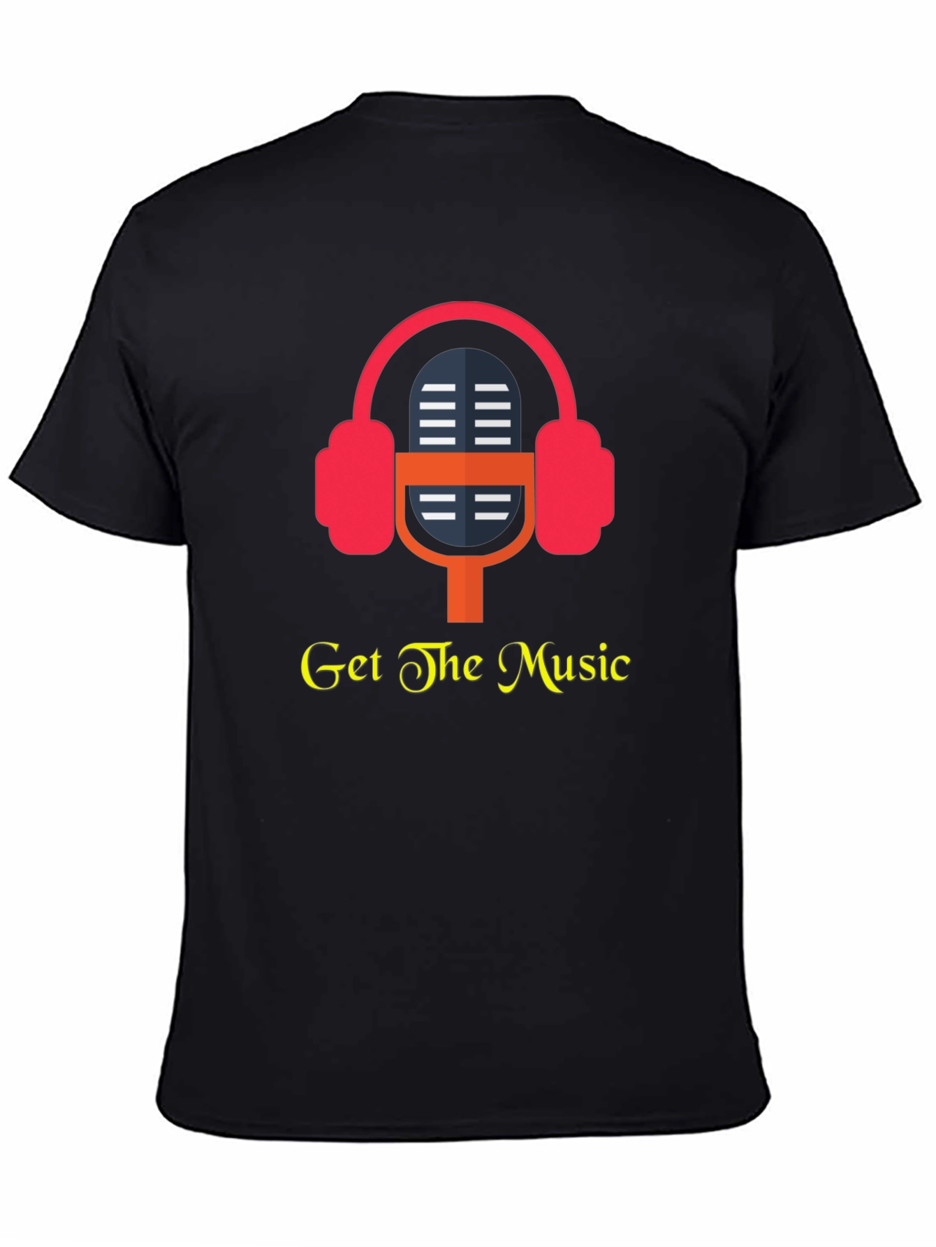 Get the Music T-Shirt - Headphones Microphone Design