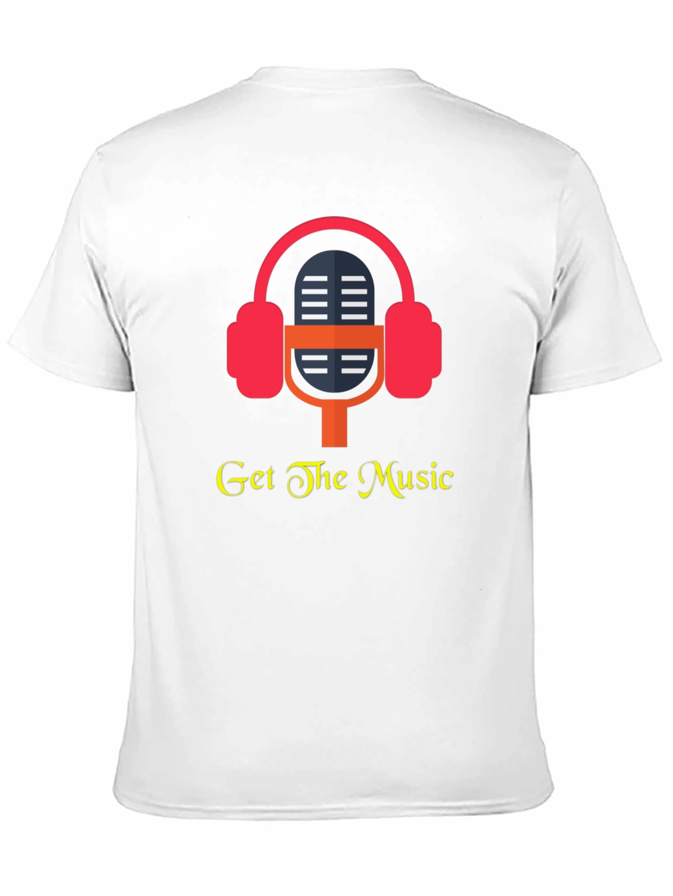 Get the Music T-Shirt - Headphones Microphone Design