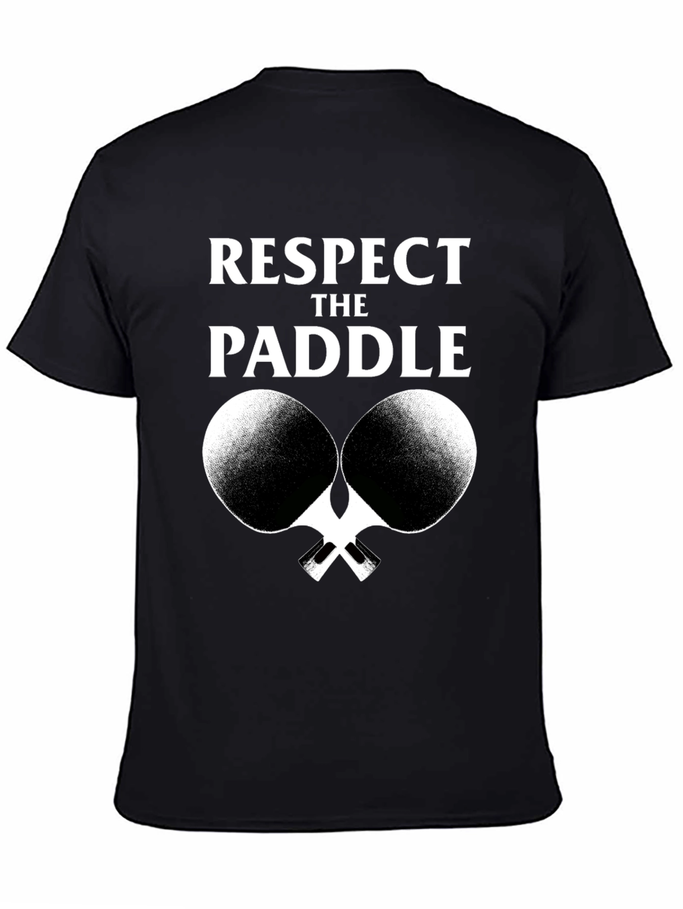 Respect The Paddle T-Shirt Ping Pong Graphic Tee