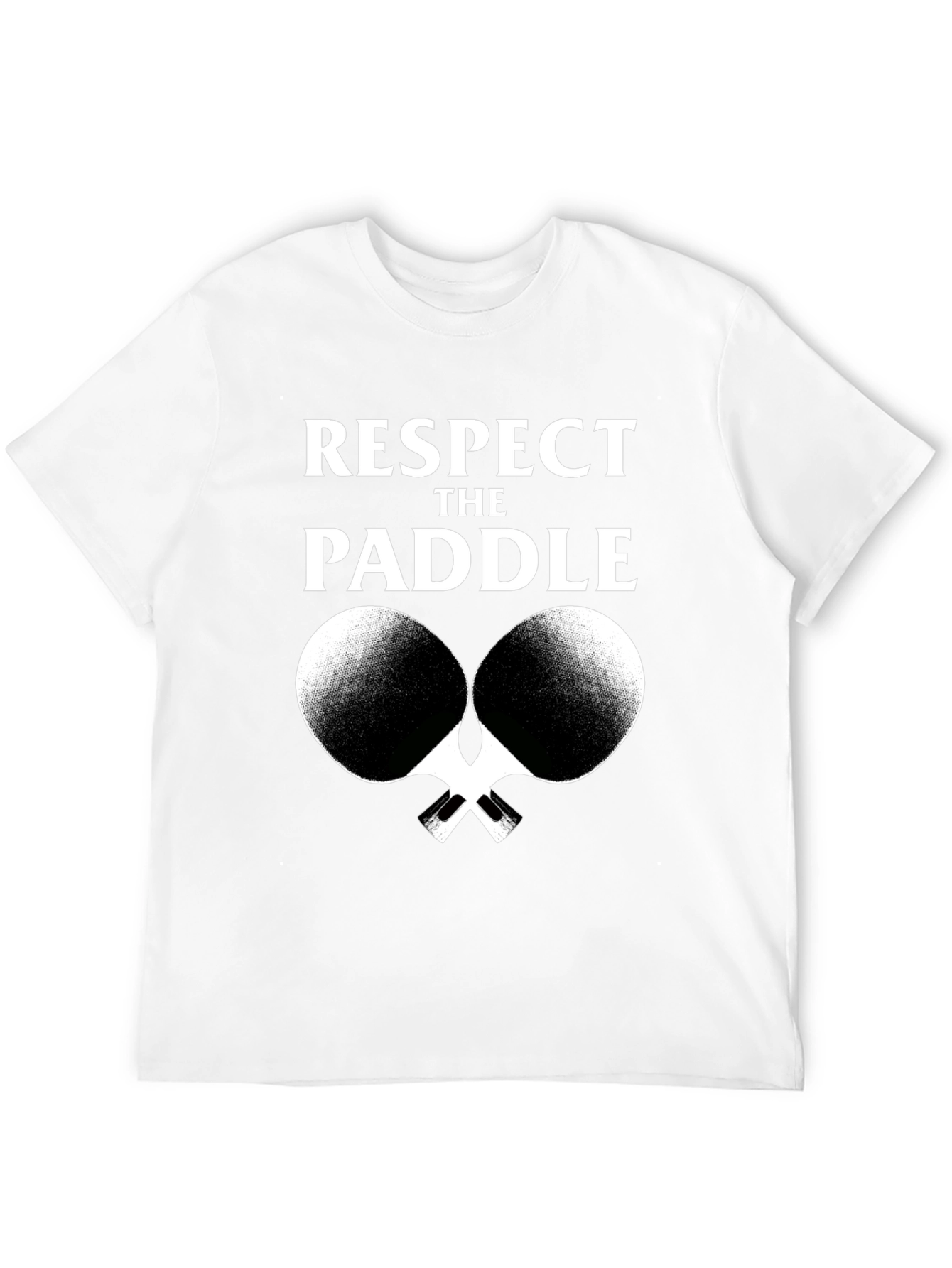 Respect The Paddle T-Shirt Ping Pong Graphic Tee