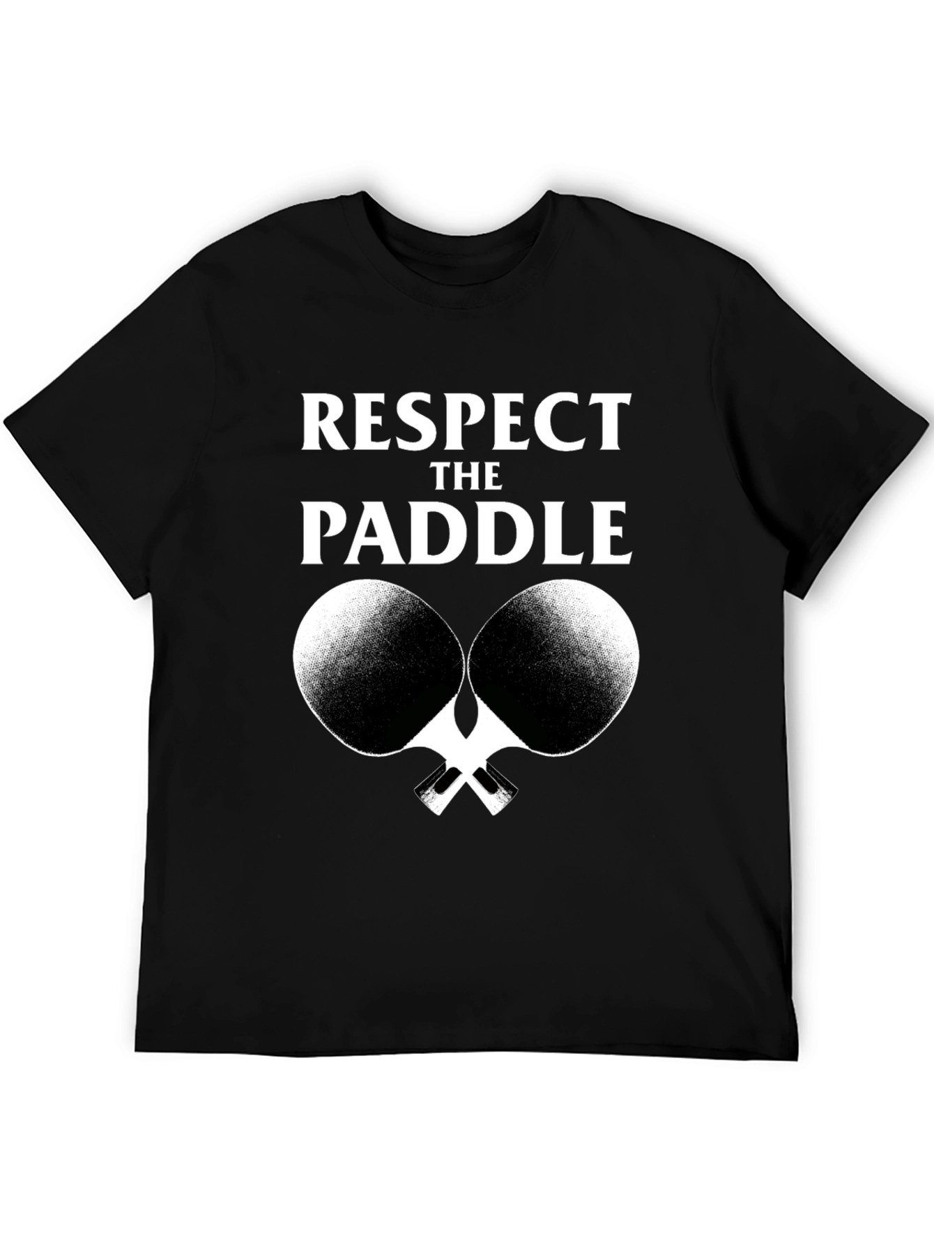 Respect The Paddle T-Shirt Ping Pong Graphic Tee