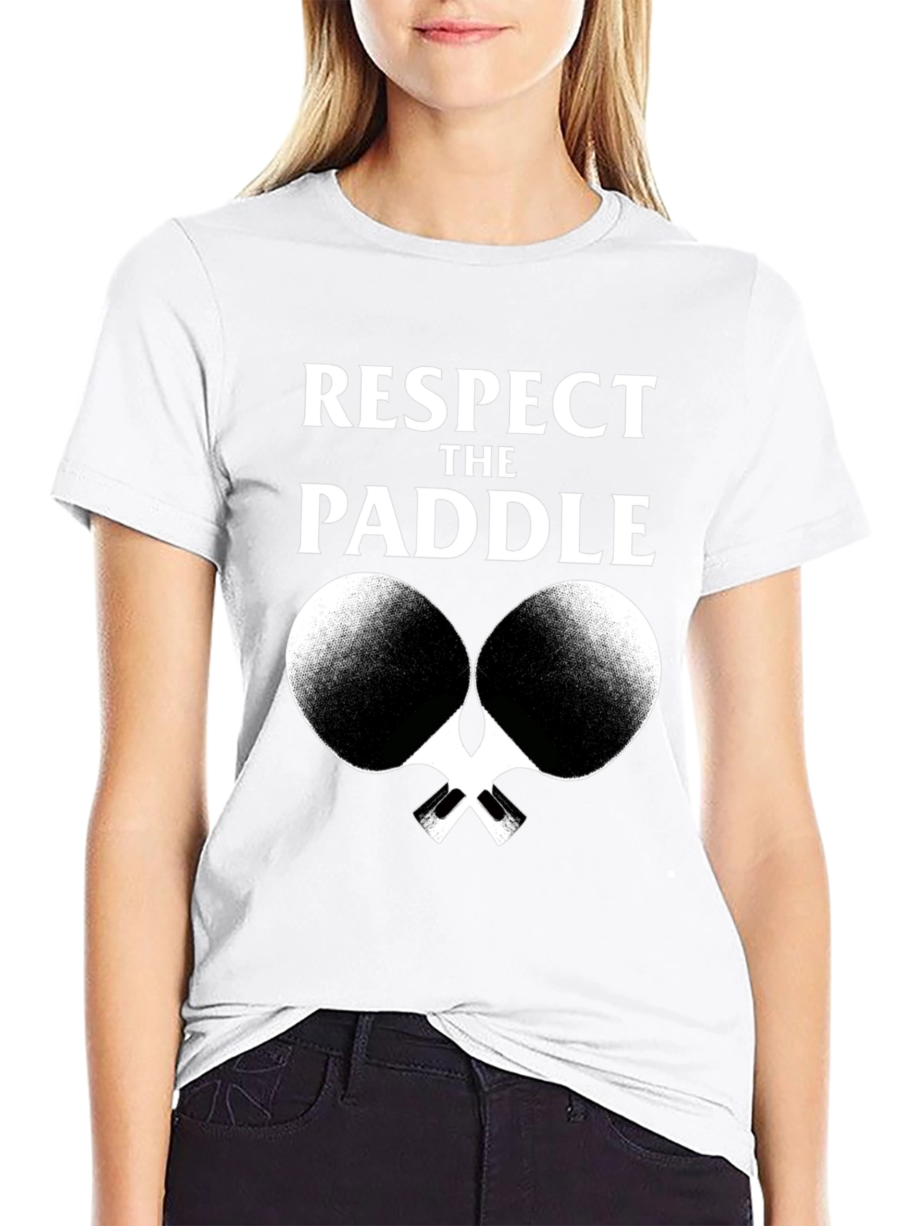 Respect The Paddle T-Shirt Ping Pong Graphic Tee