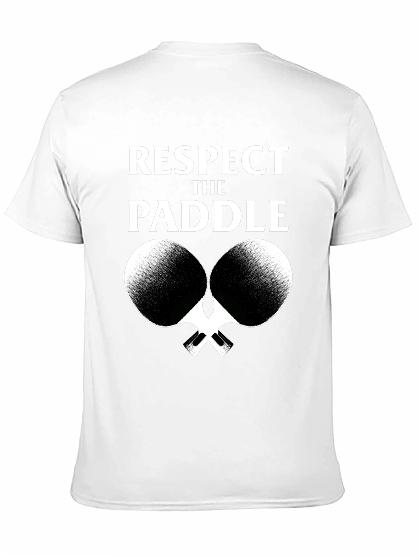 Respect The Paddle T-Shirt Ping Pong Graphic Tee