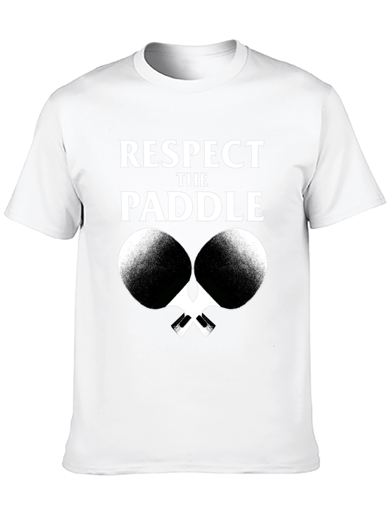 Respect The Paddle T-Shirt Ping Pong Graphic Tee