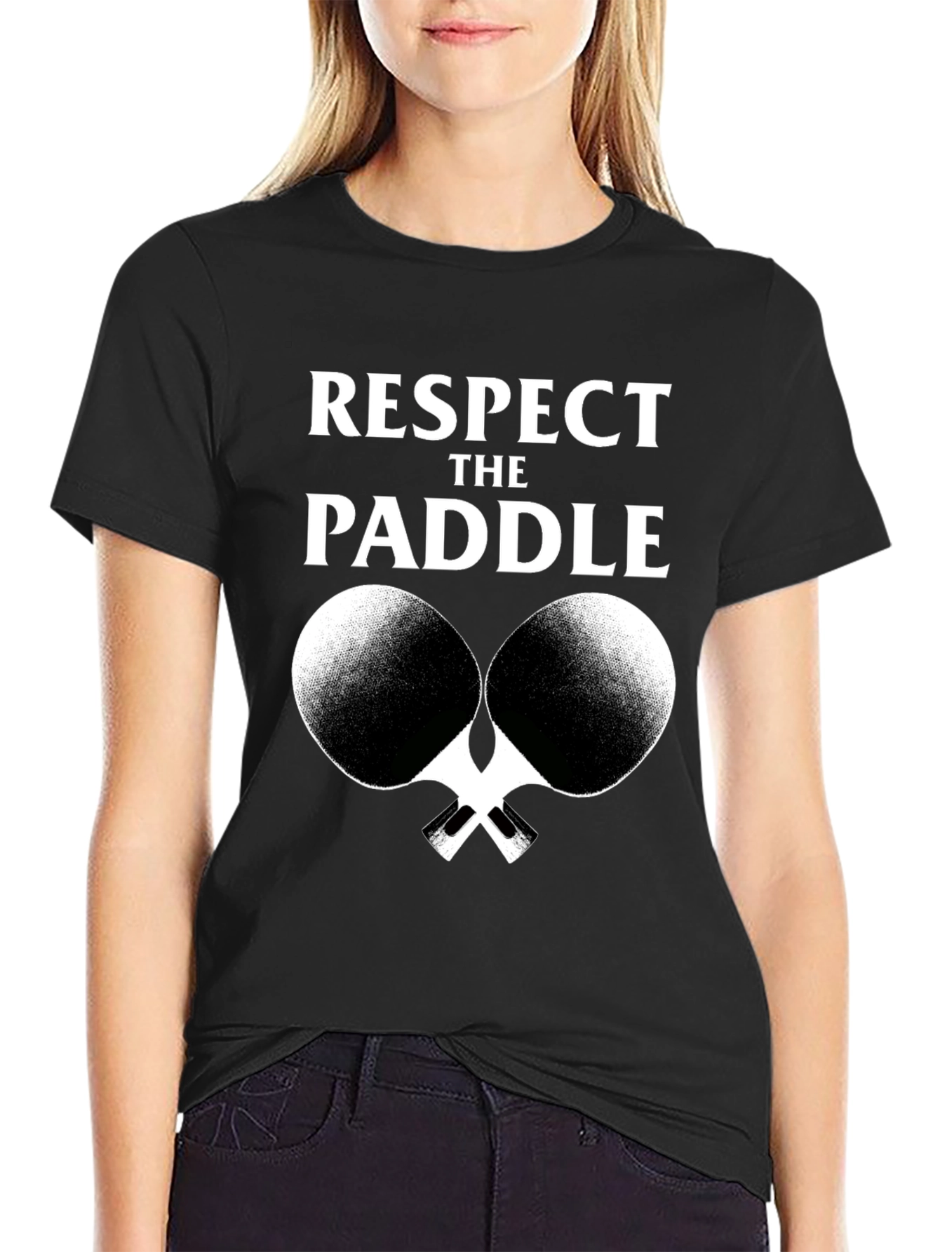 Respect The Paddle T-Shirt Ping Pong Graphic Tee