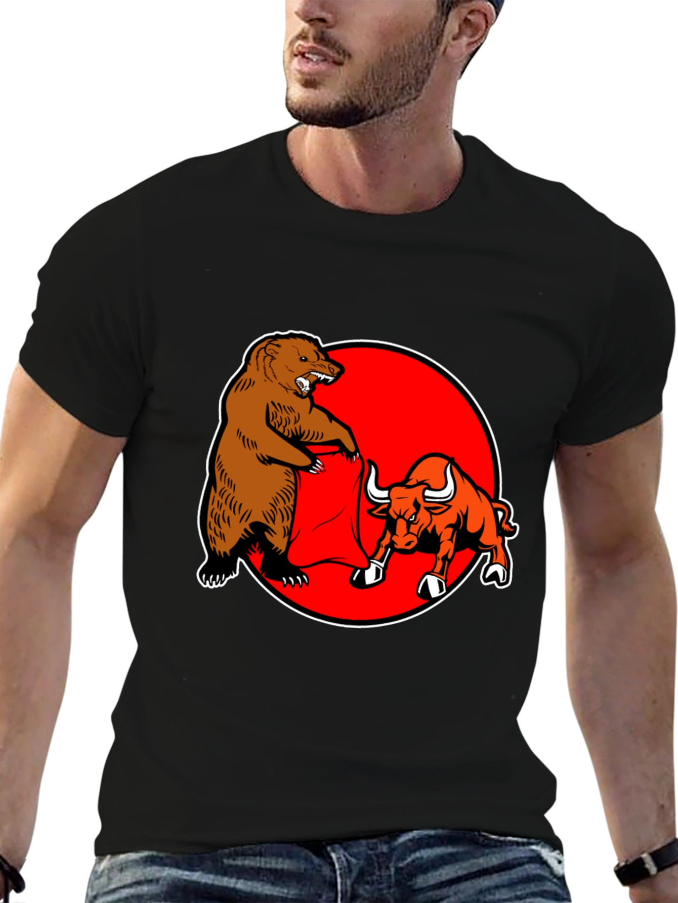 Bull and Bear Fight T-Shirt