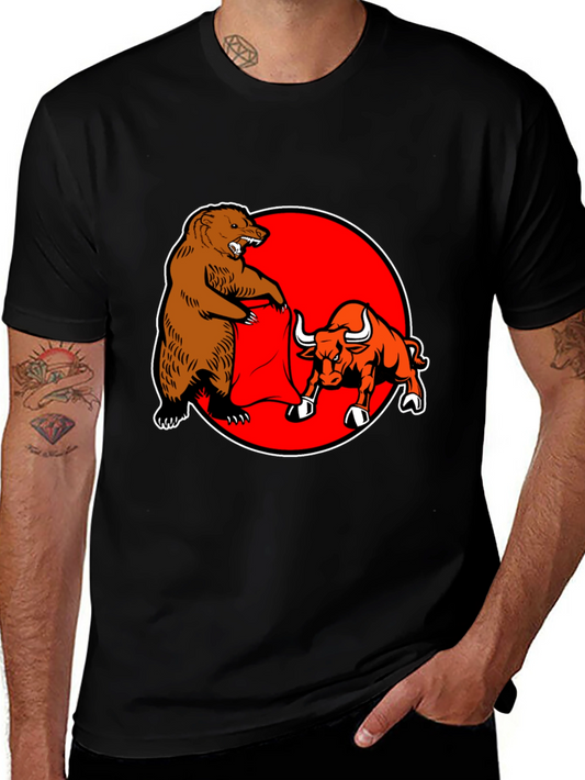 Bull and Bear Fight T-Shirt