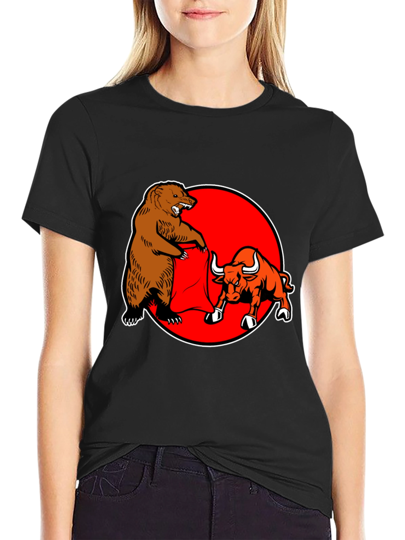 Bull and Bear Fight T-Shirt