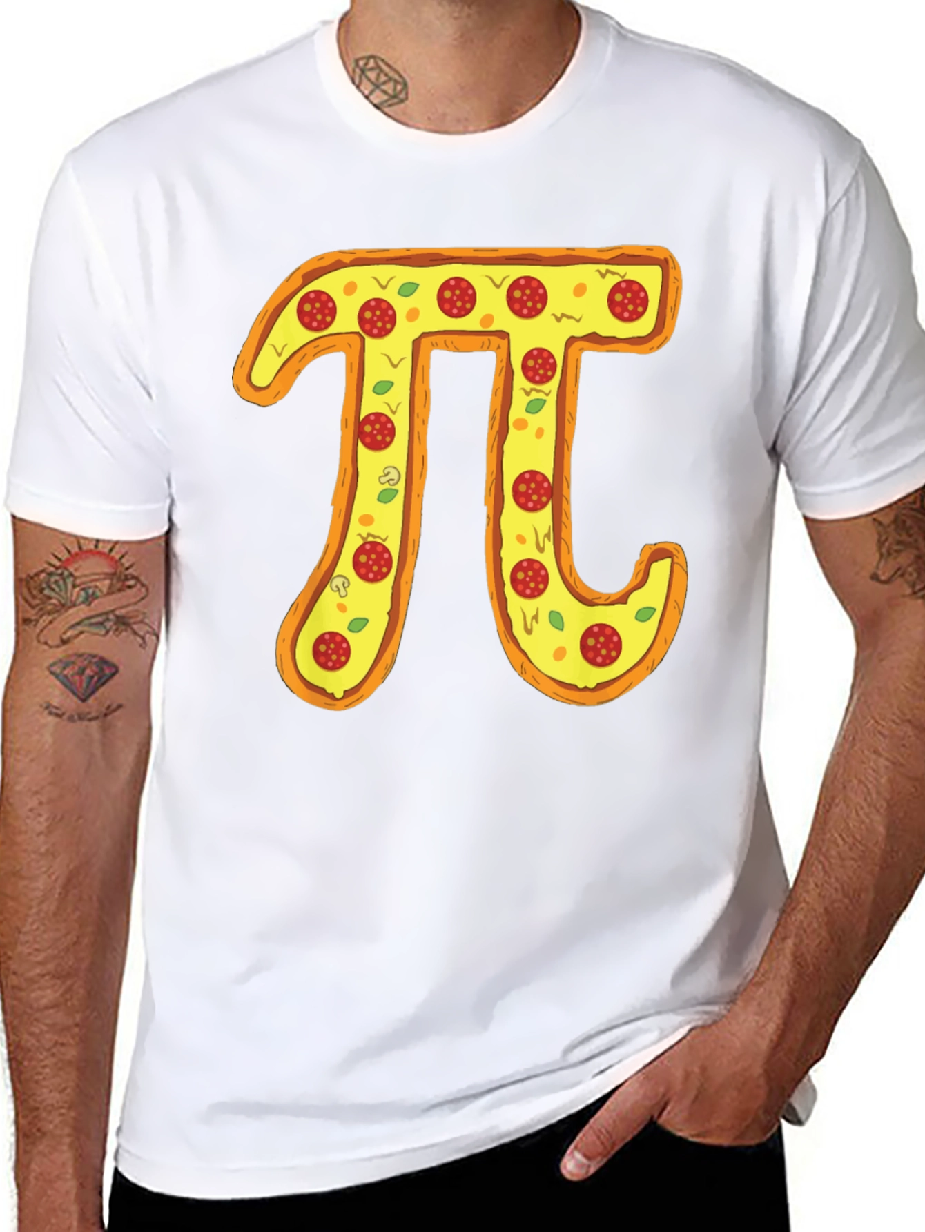 Pizza Pi Graphic Tee - Funny Math Pun Shirt