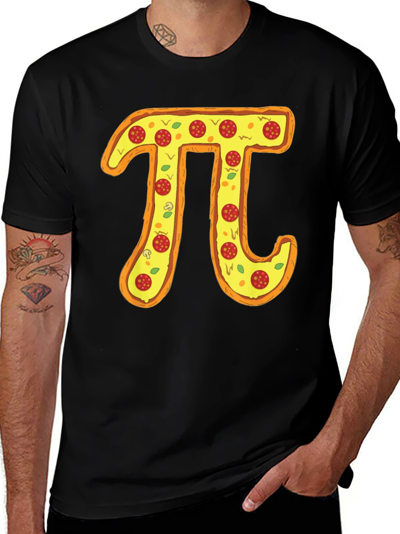 Pizza Pi Graphic Tee - Funny Math Pun Shirt