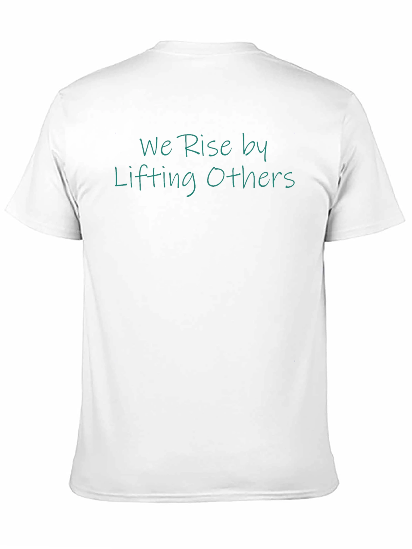 Inspirational We Rise Black T-Shirt