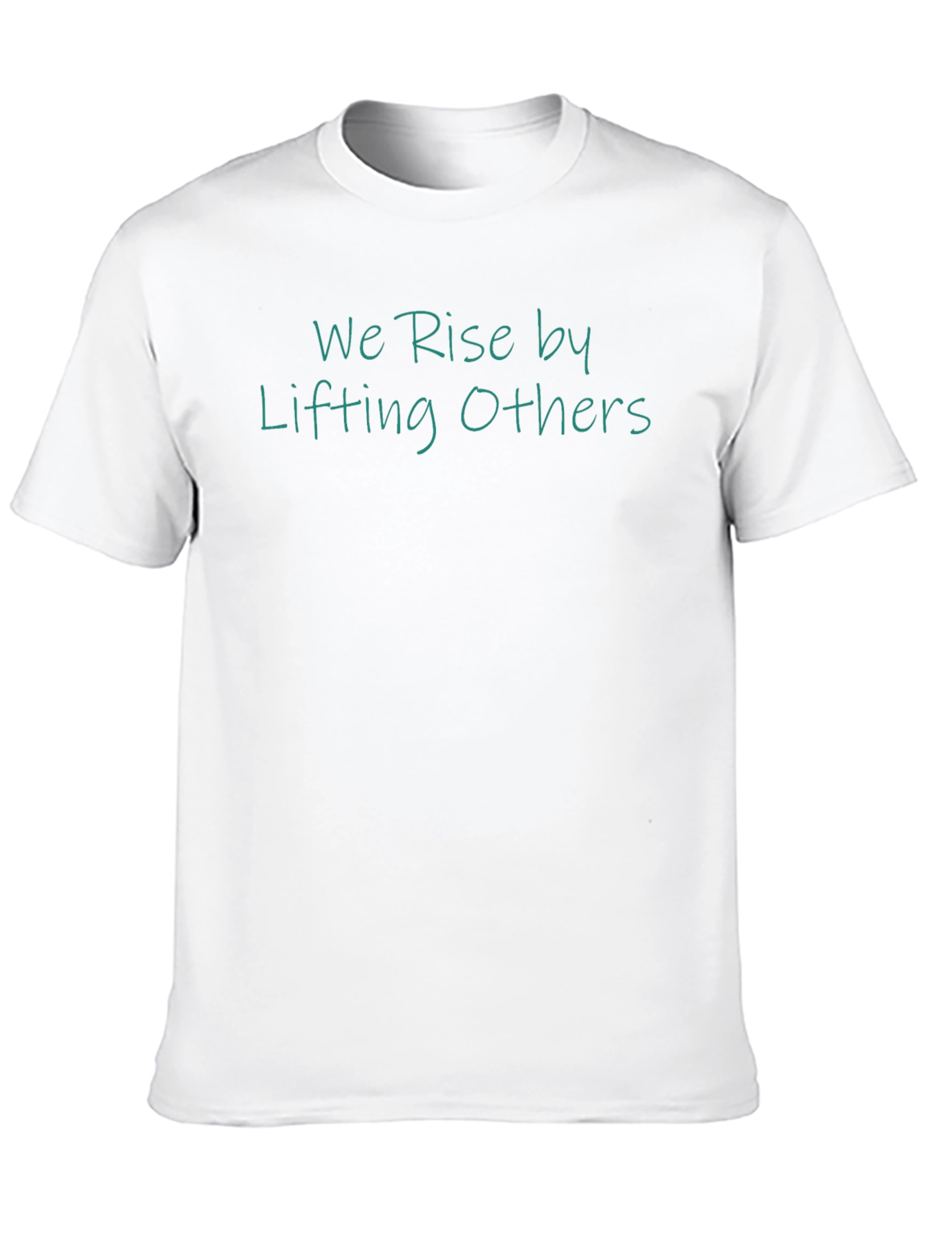 Inspirational We Rise Black T-Shirt