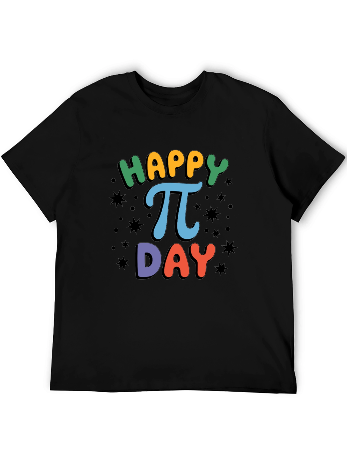 Happy Pi Day T-Shirt Black Cotton Unisex